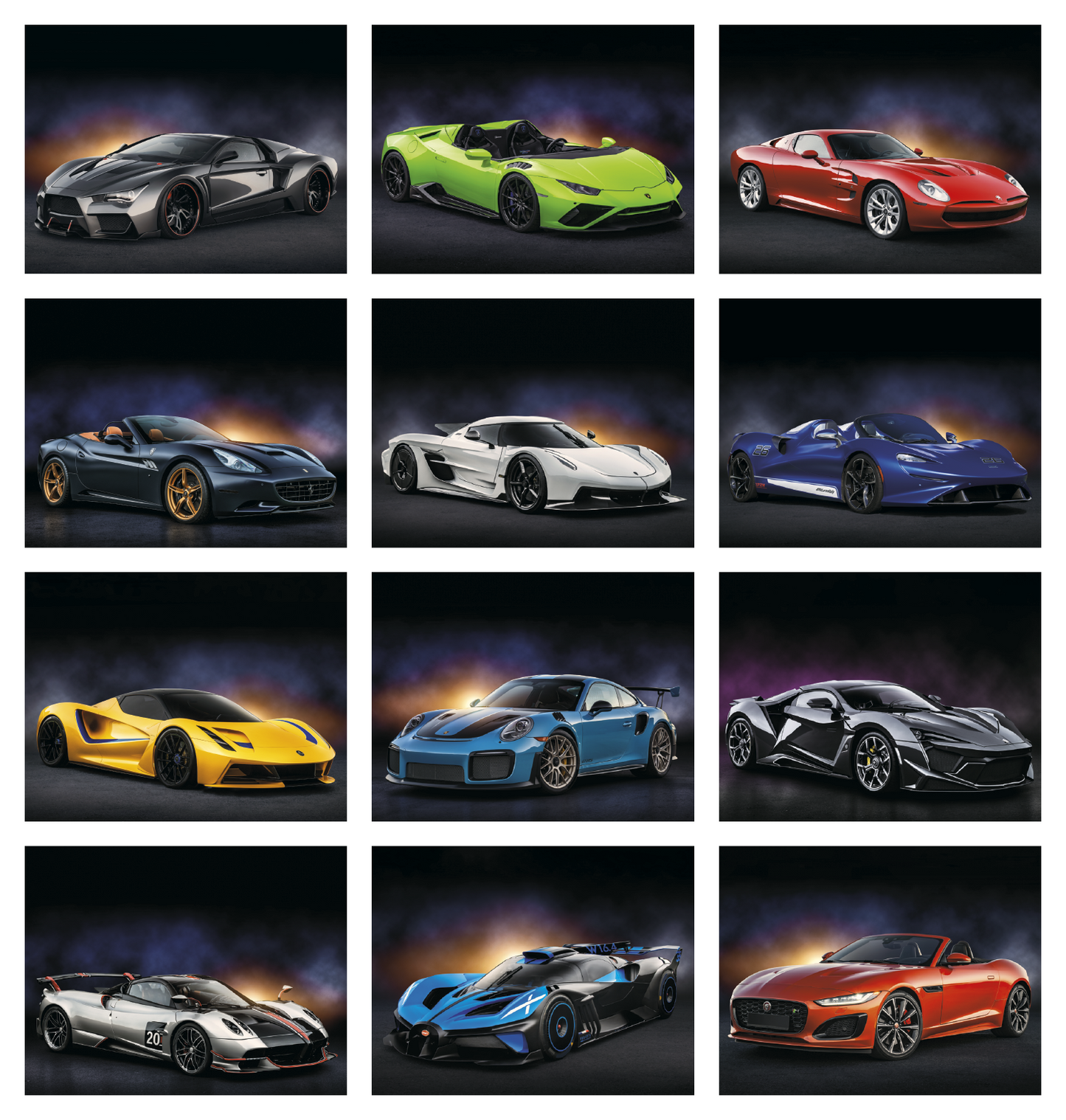 Good Value Exotic Sports Cars Stapled Calendar-7281