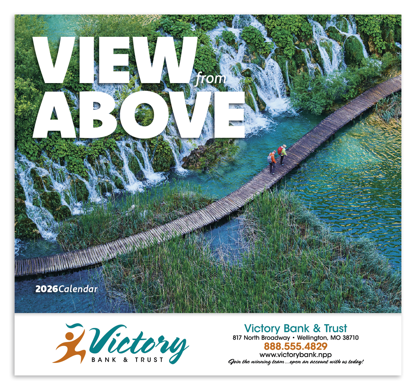Good Value View from Above Stapled Calendar-7284