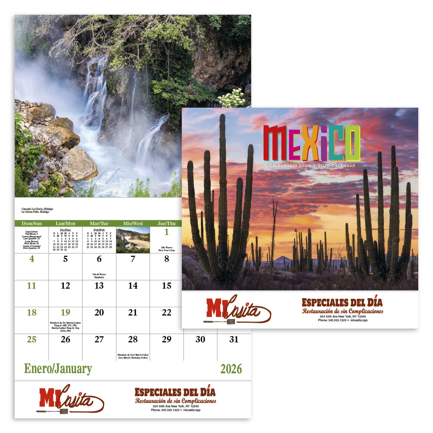 Good Value Mexico Stapled Calendar-7287