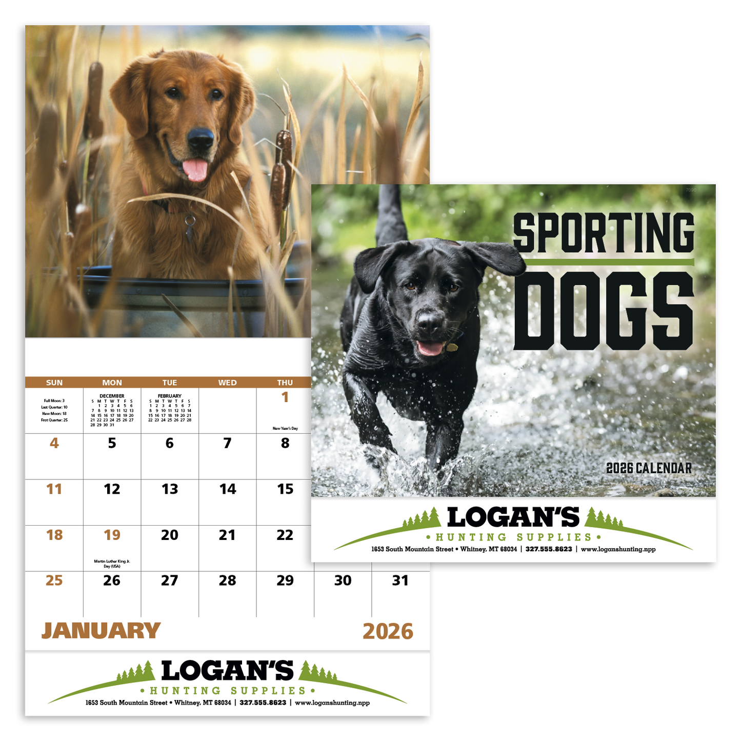 Good Value Sporting Dogs Stapled Calendar-7290