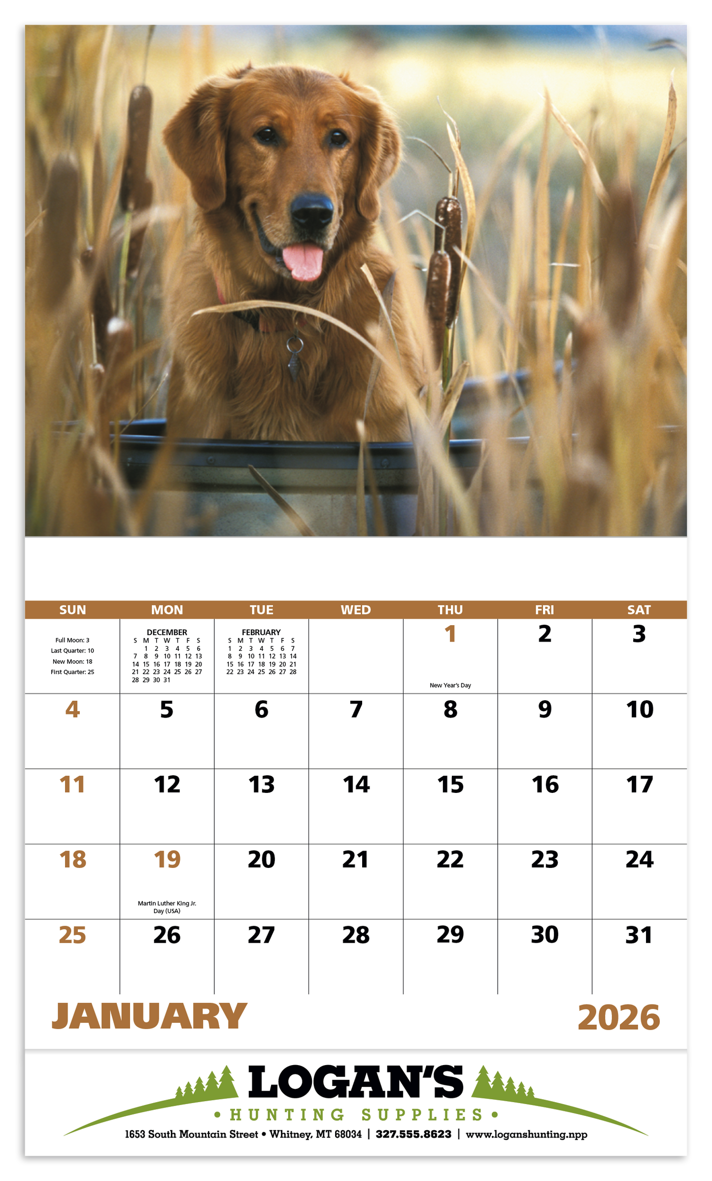 Good Value Sporting Dogs Stapled Calendar-7290