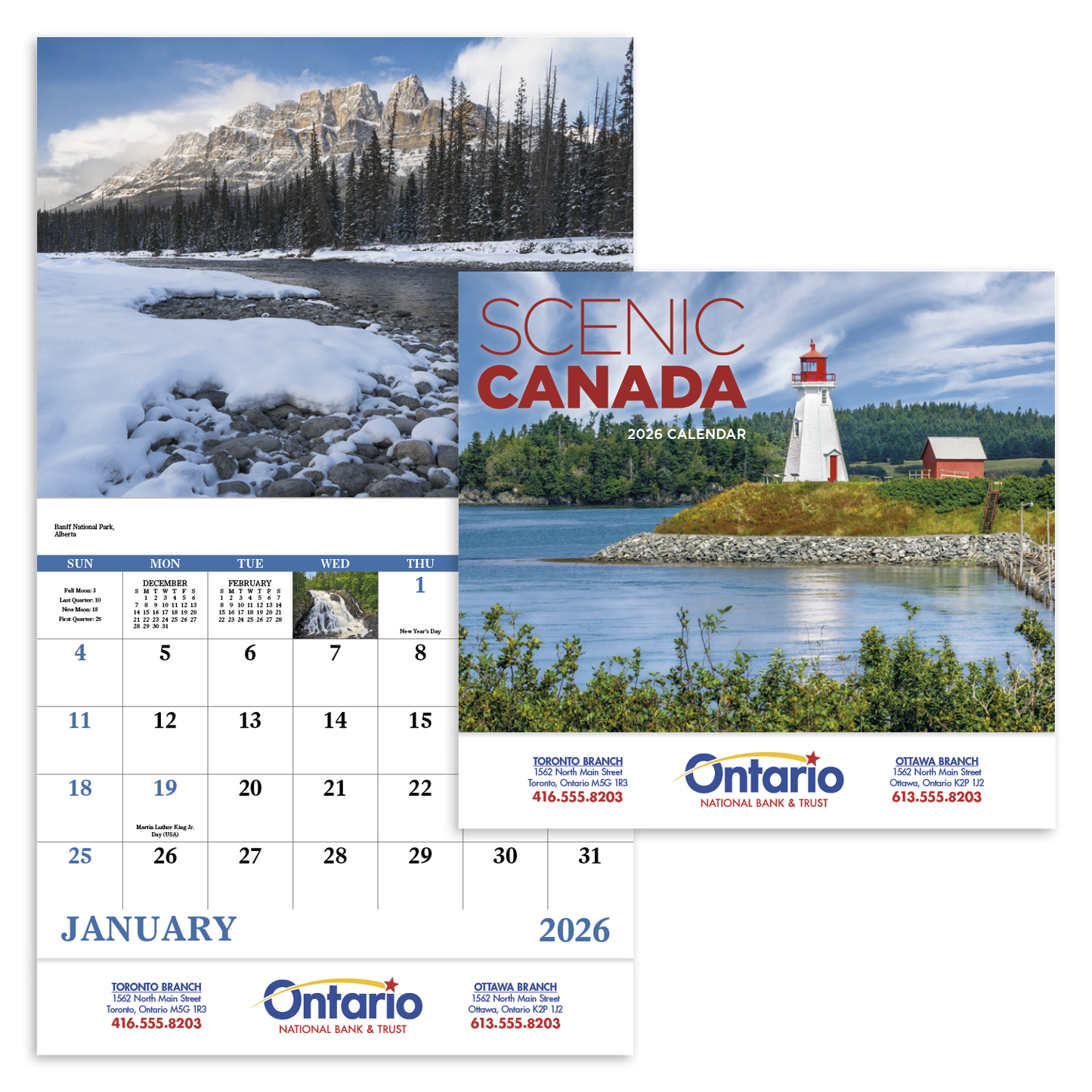 Good Value Scenic Canada Stapled Calendar-7302