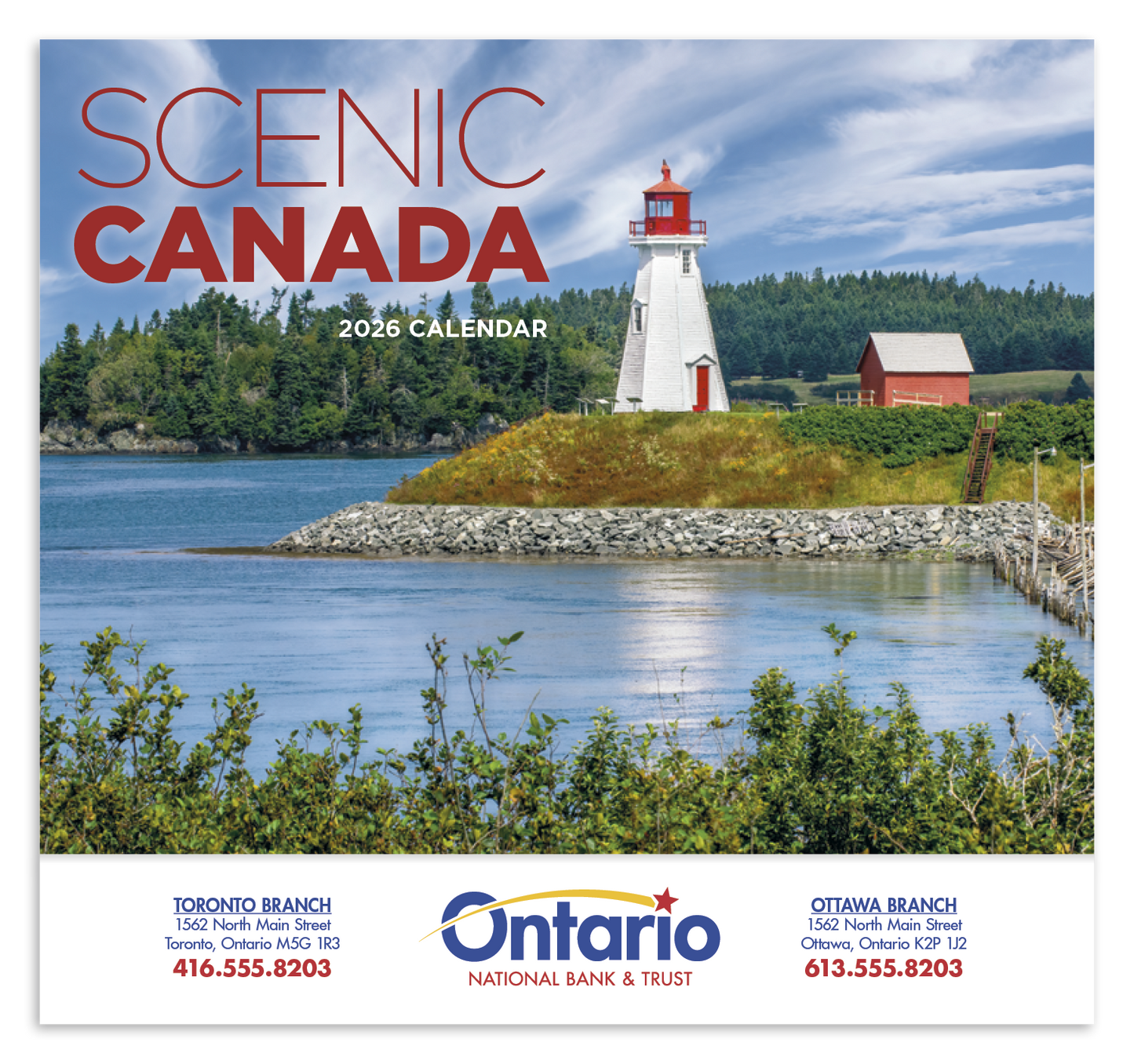 Good Value Scenic Canada Stapled Calendar-7302