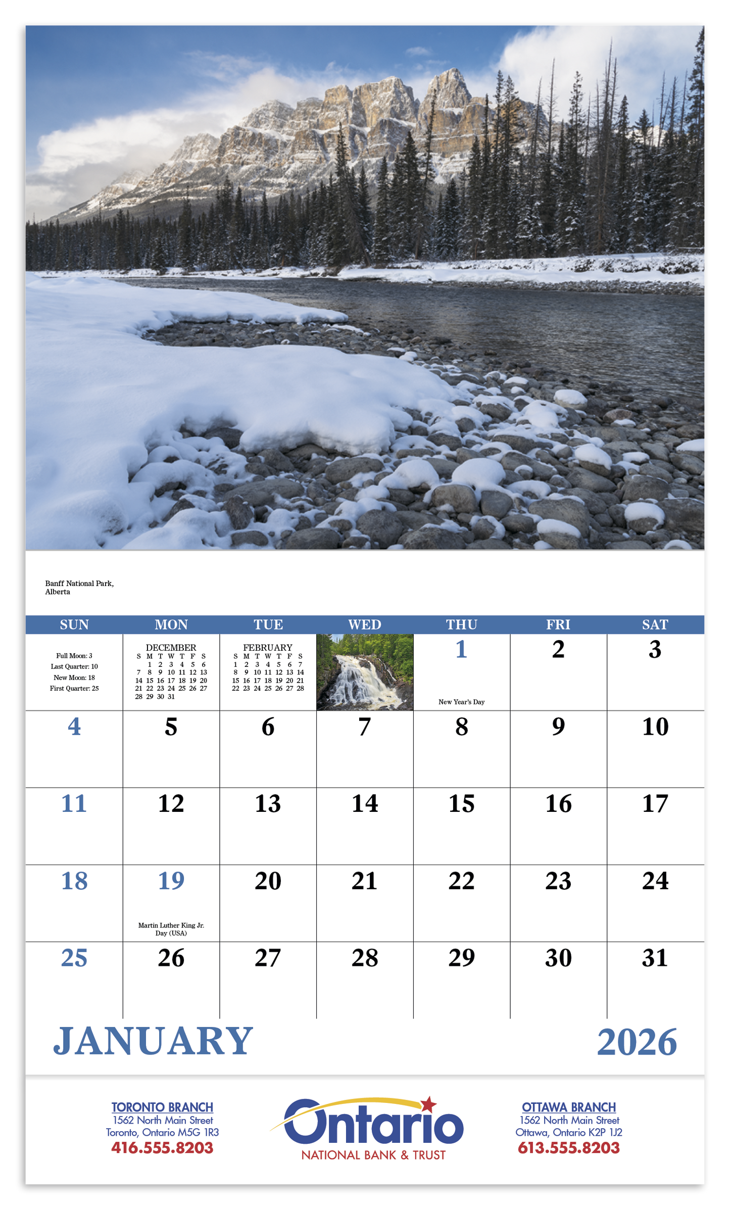 Good Value Scenic Canada Stapled Calendar-7302