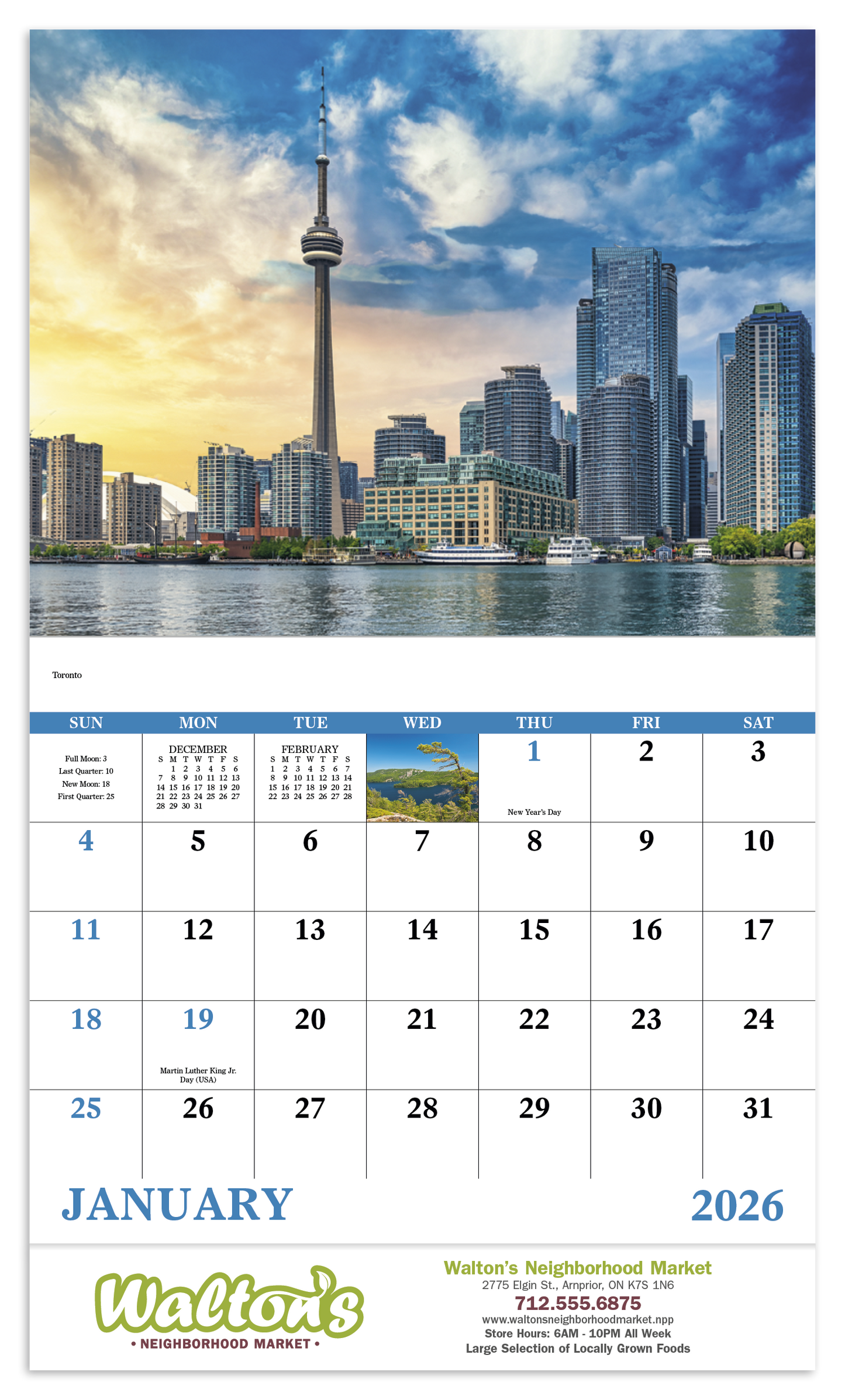Good Value Images of Ontario Stapled Calendar-7306