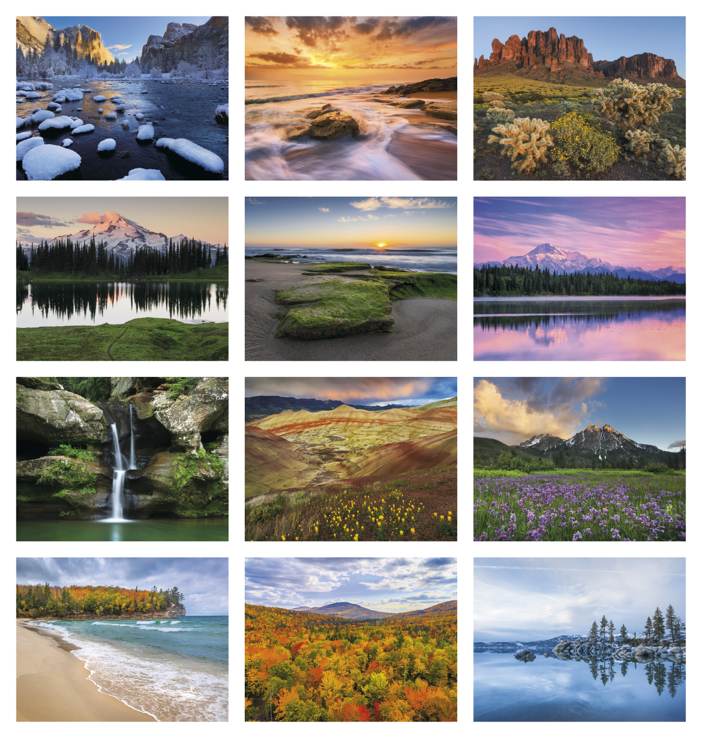 Good Value Landscapes of America Window Calendar-7501
