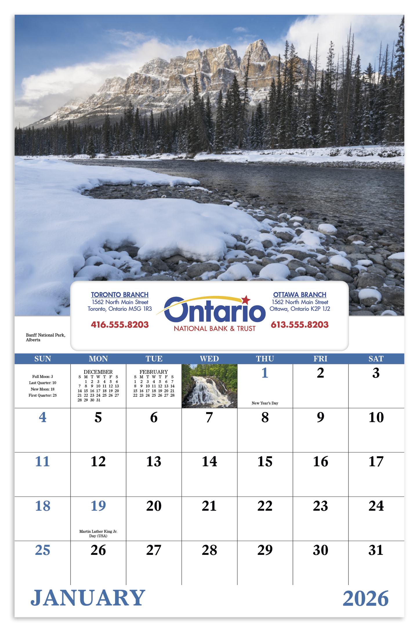 Good Value Scenic Canada Window Calendar-7502