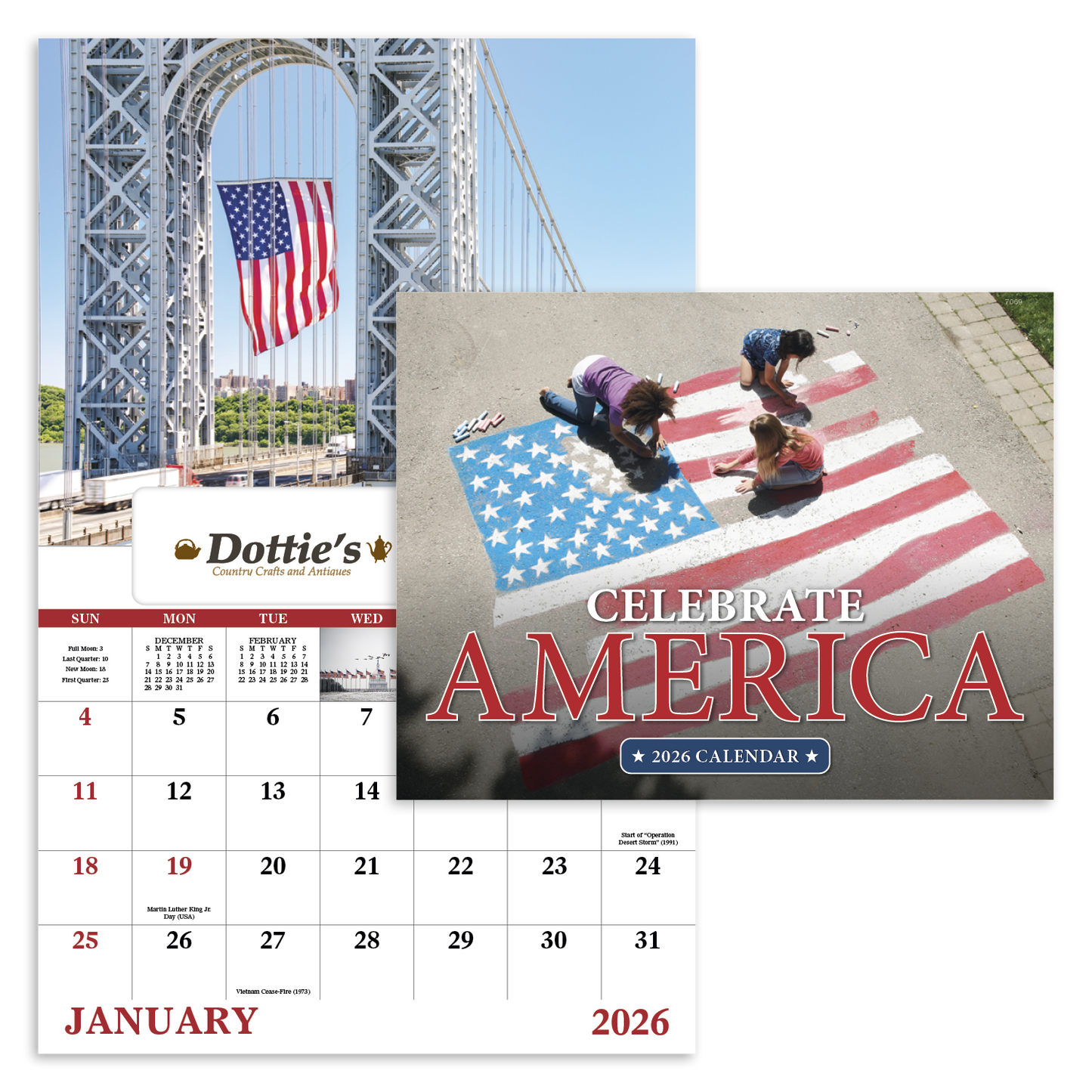 Good Value Celebrate America Window Calendar-7569