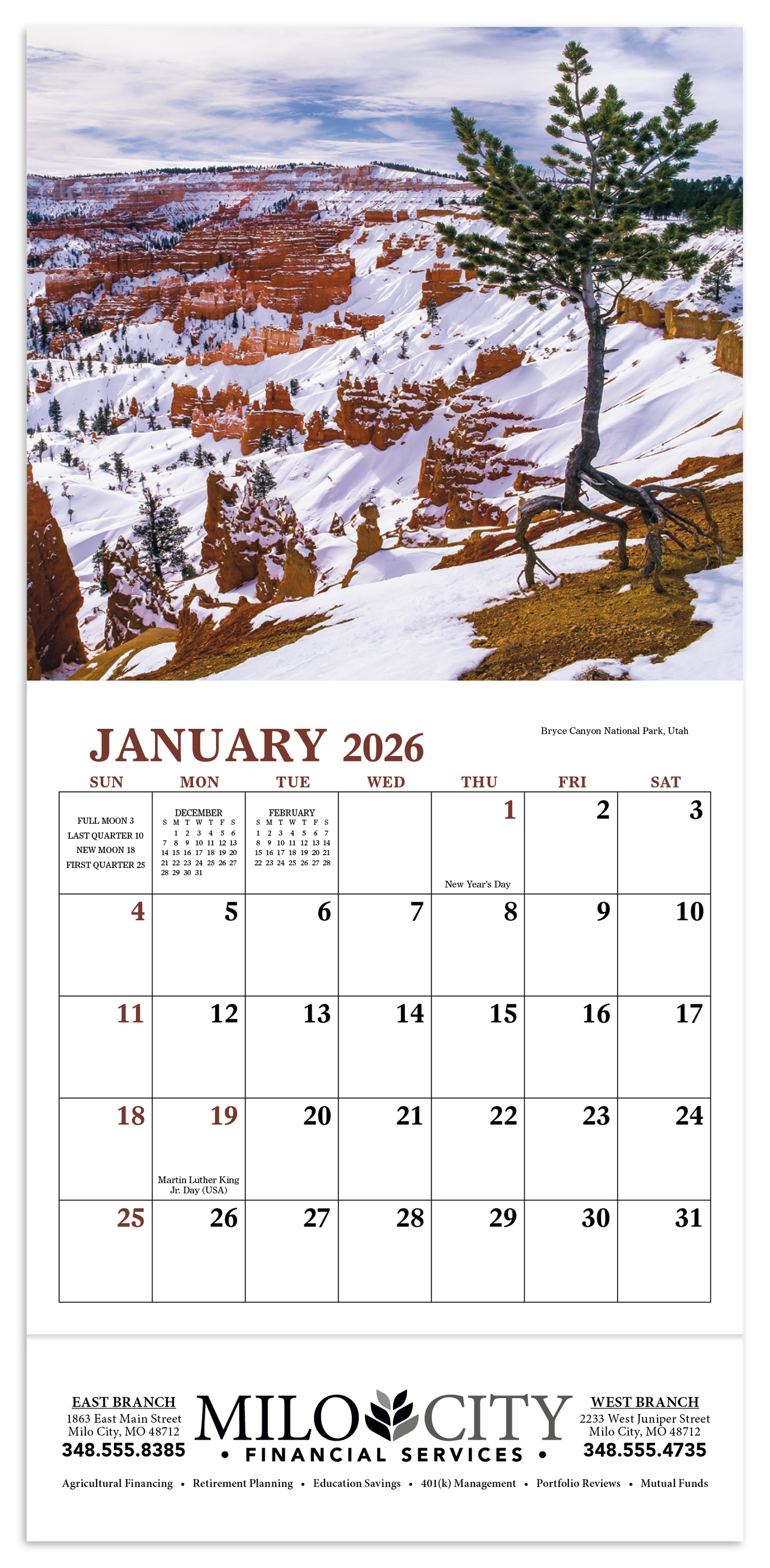 Good Value Landscapes of America Mini Calendar-7702