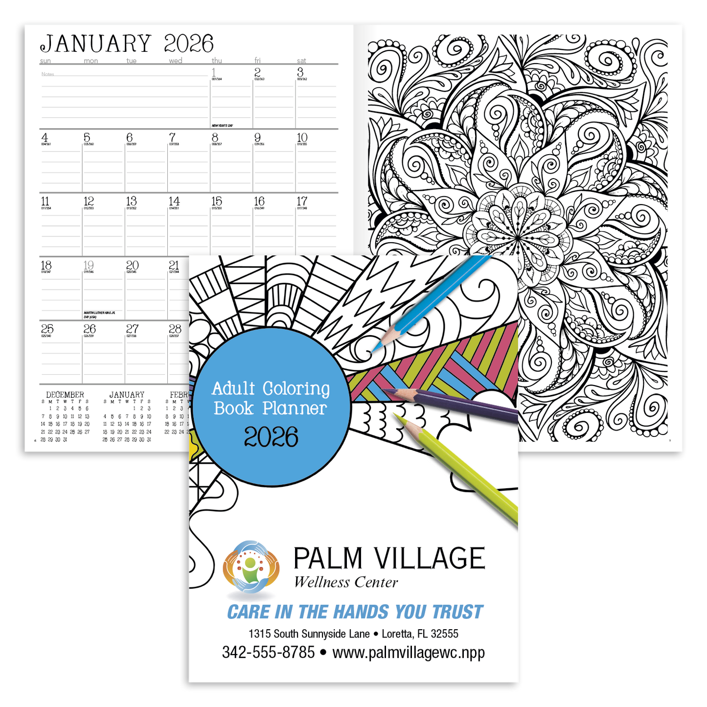 Good Value Adult Coloring Book Planner-8200