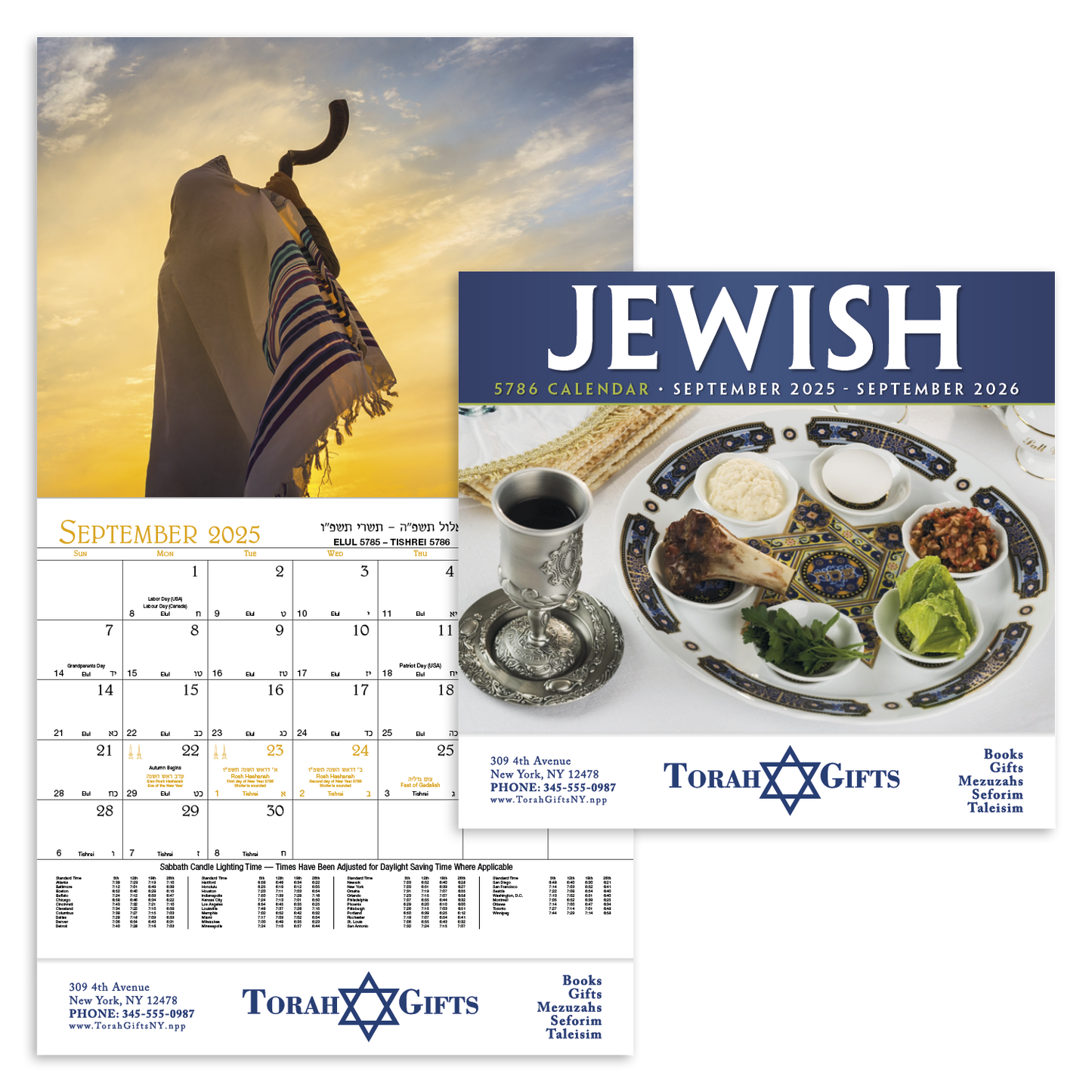 HotLine Products Jewish Appointment Calendar Stapled-822H