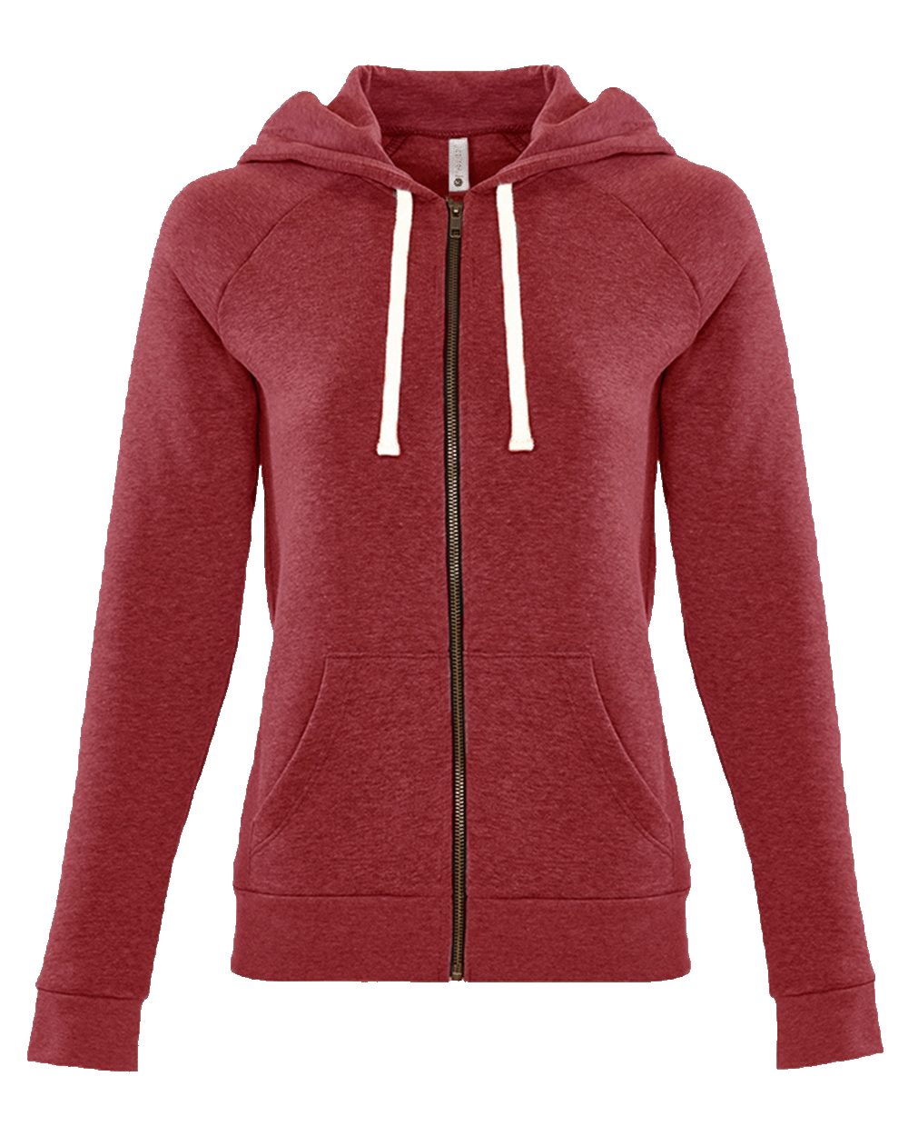 Next Level Women's Malibu Raglan Full-Zip Hoodie - 9603