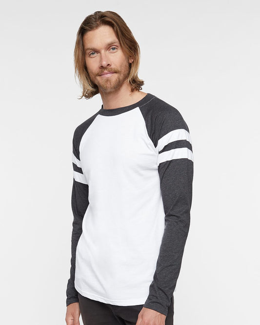 LAT Fine Jersey Mash Up Long Sleeve Tee - 6934