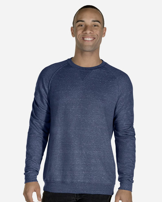 JERZEES Snow Heather French Terry Crewneck Sweatshirt - 91MR