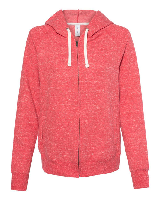 JERZEES Women's Snow Heather French Terry Full-Zip Hooded Sweatshirt - 92WR