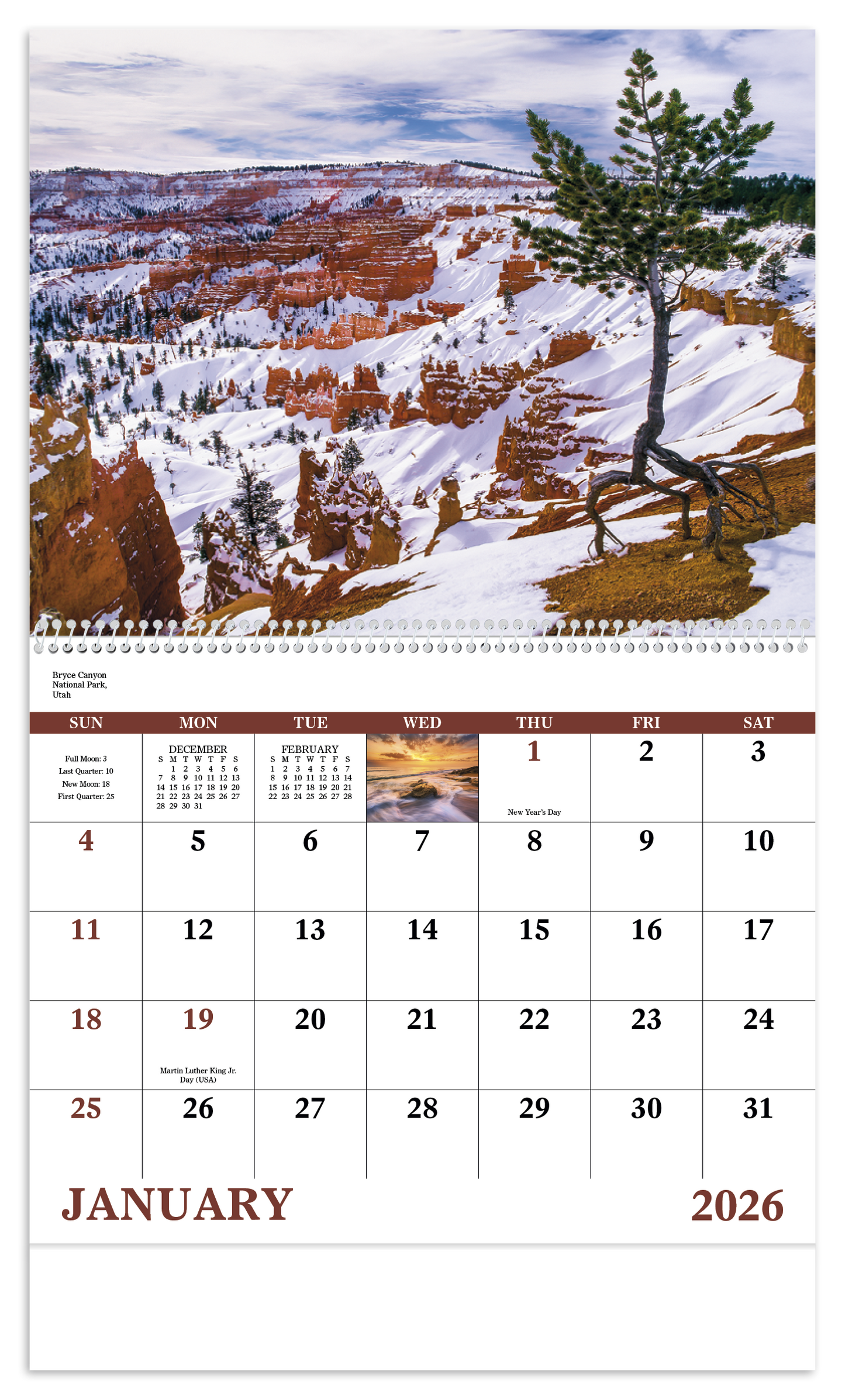 Good Value Landscapes of America Spiral Calendar-7001