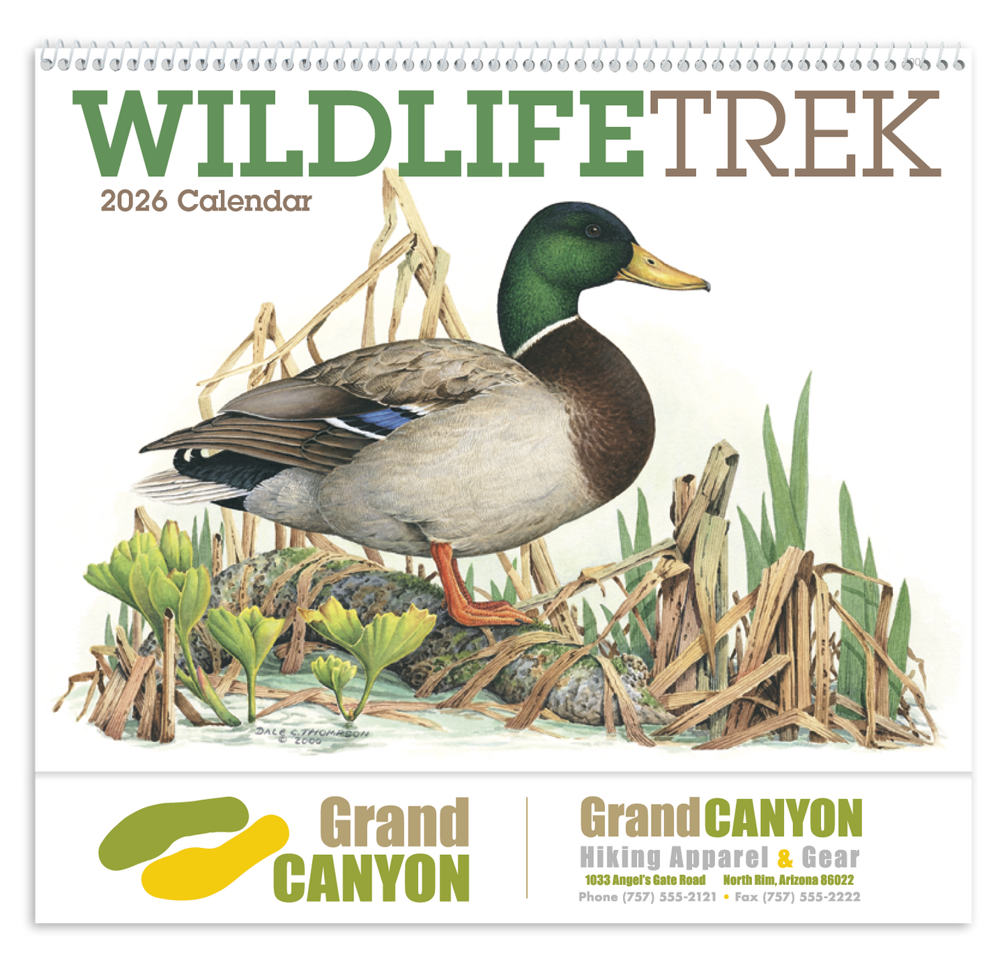 Good Value Wildlife Trek Spiral Calendar-7003