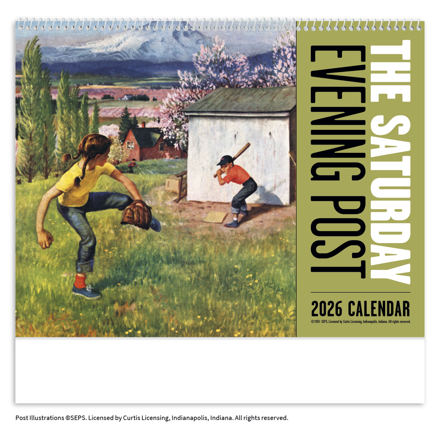 Good Value The Saturday Evening Post Spiral Calendar-7009