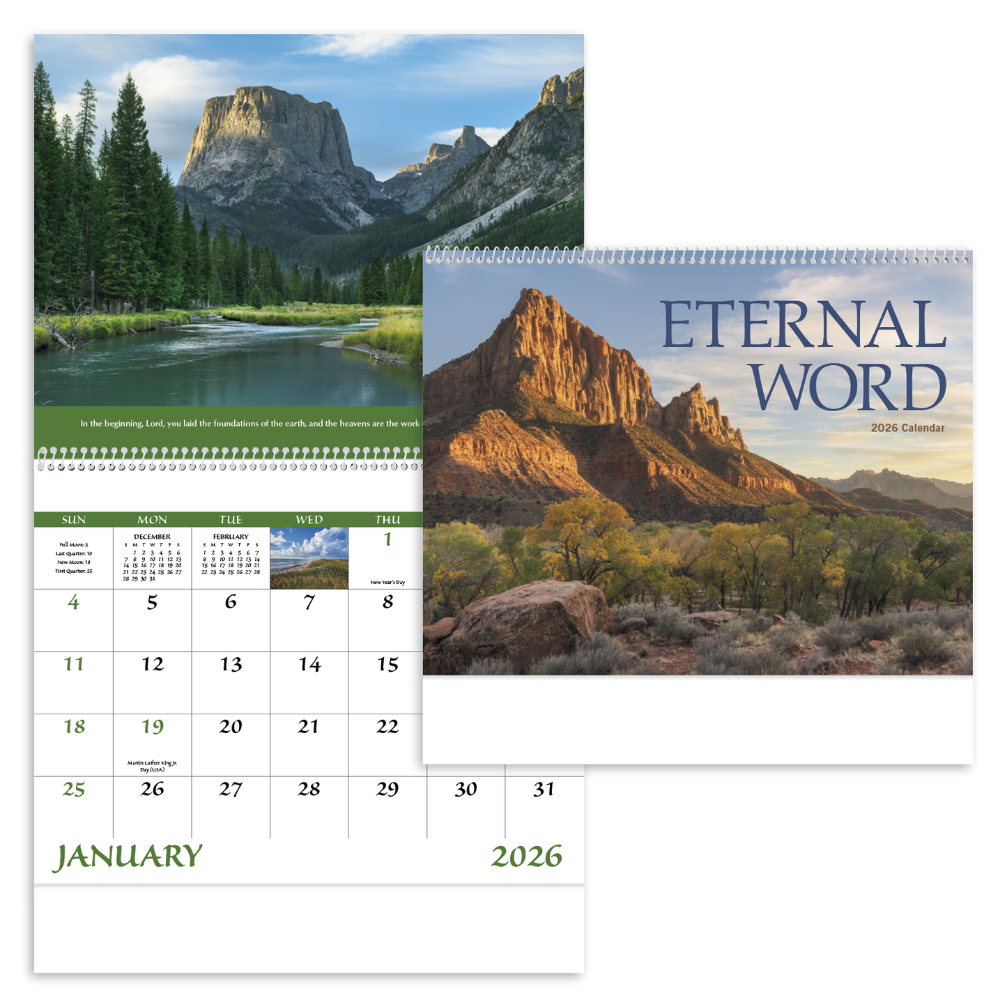 Good Value Eternal Word without Funeral Planner Spiral Calendar-7023