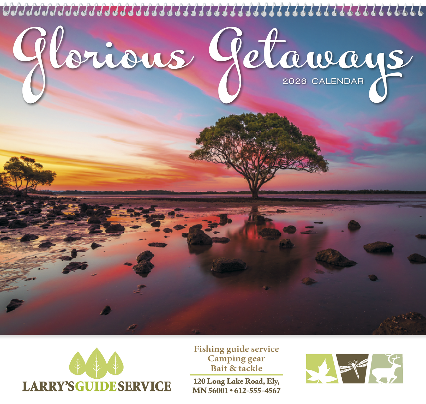 Good Value Glorious Getaways Spiral Calendar-7025