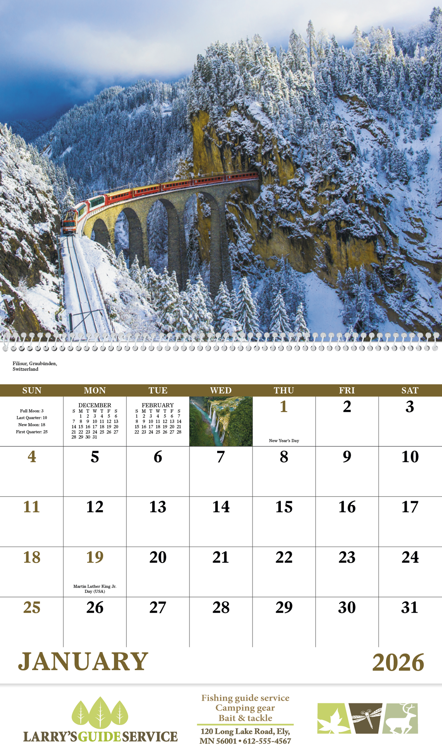 Good Value Glorious Getaways Spiral Calendar-7025