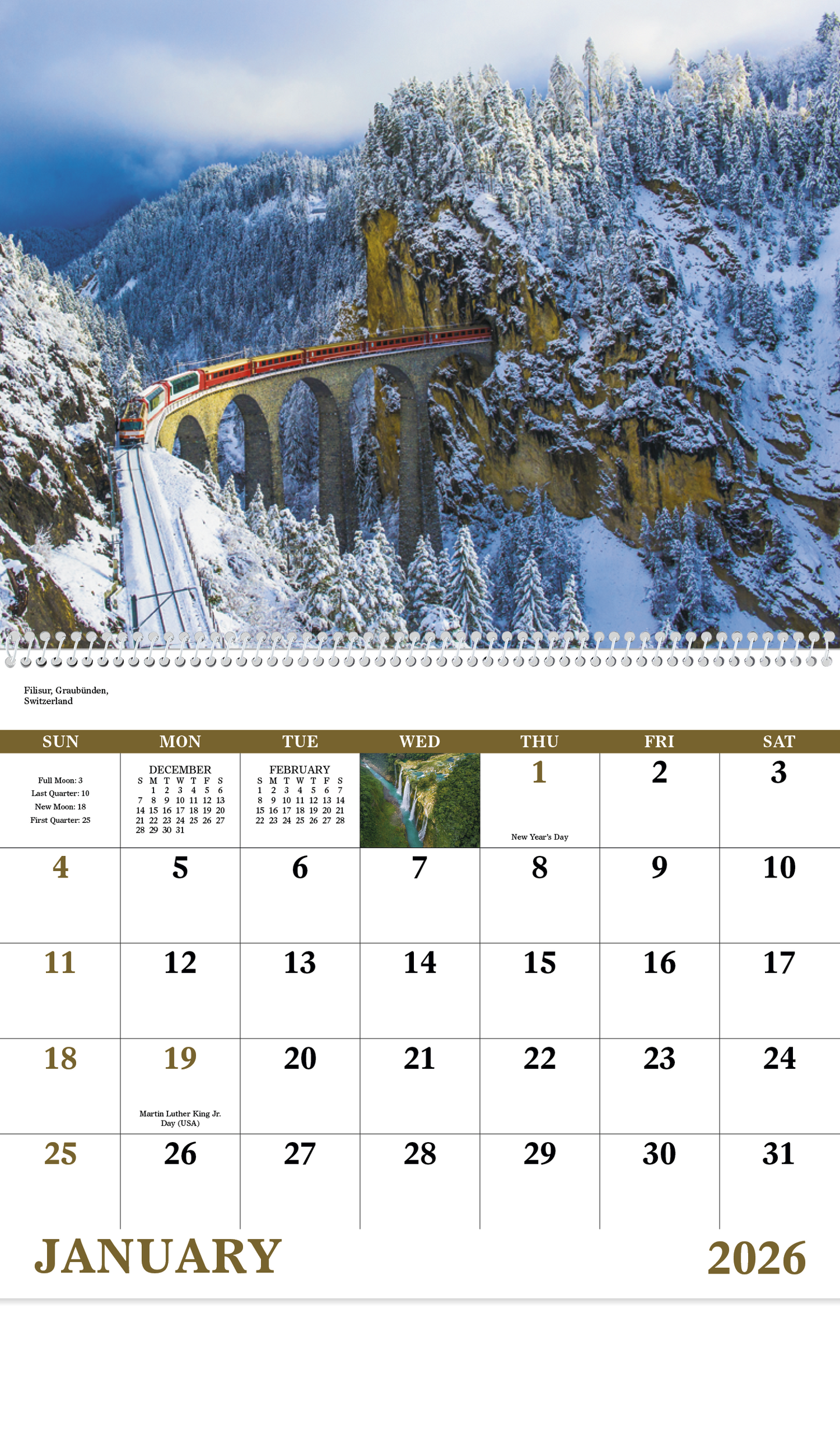 Good Value Glorious Getaways Spiral Calendar-7025