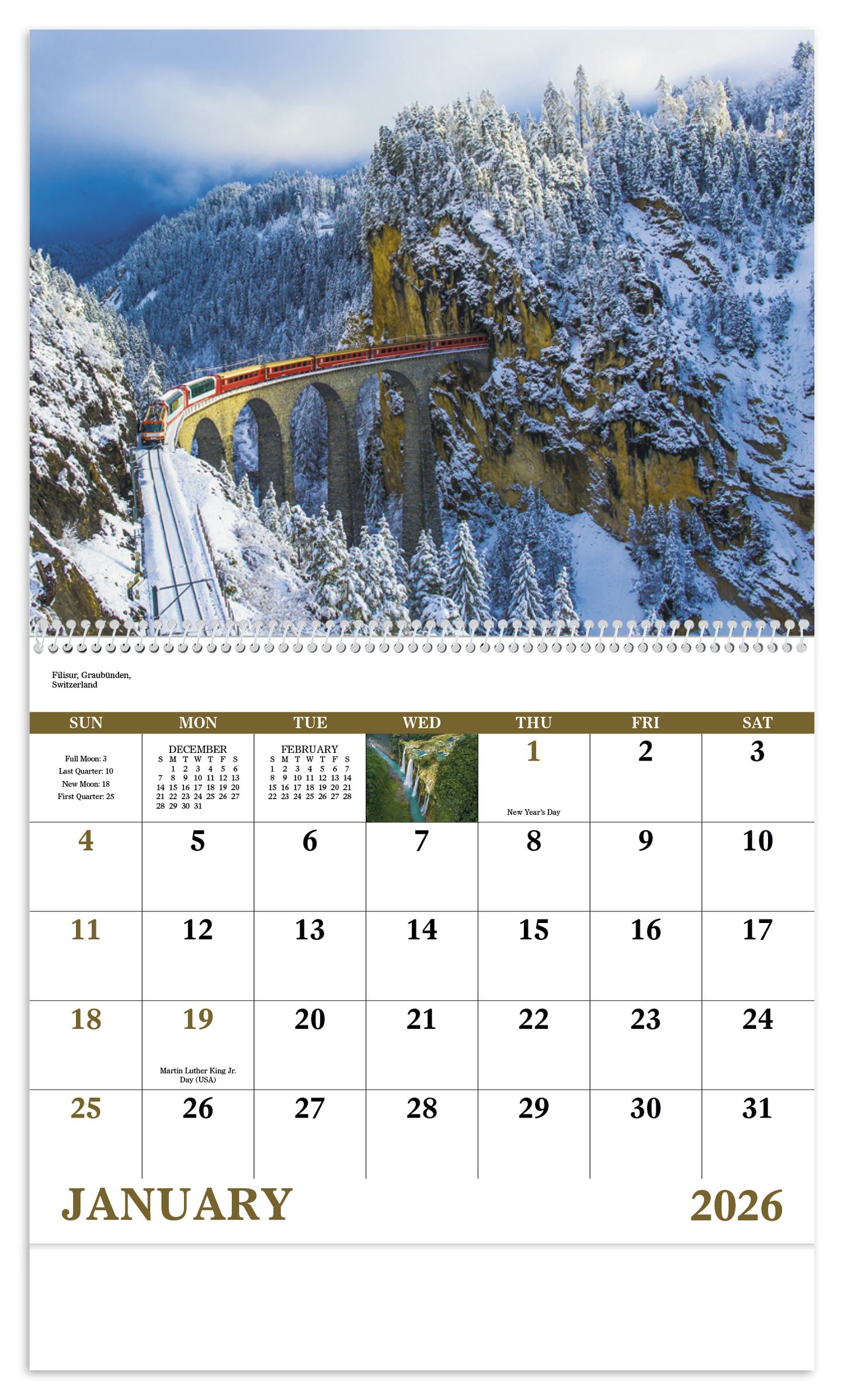 Good Value Glorious Getaways Spiral Calendar-7025