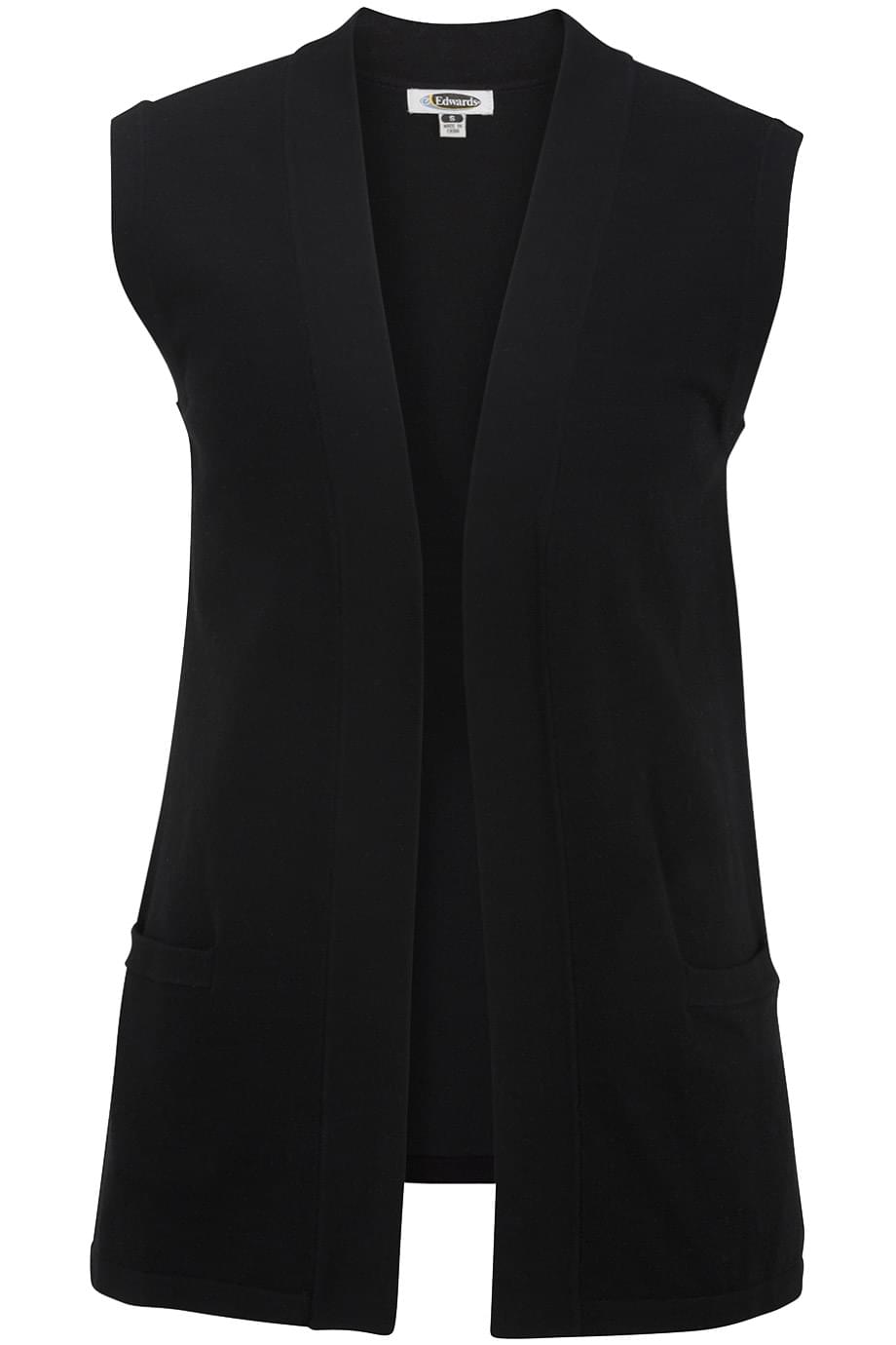 Ladies Open Cardigan Sweater Vest - 7026