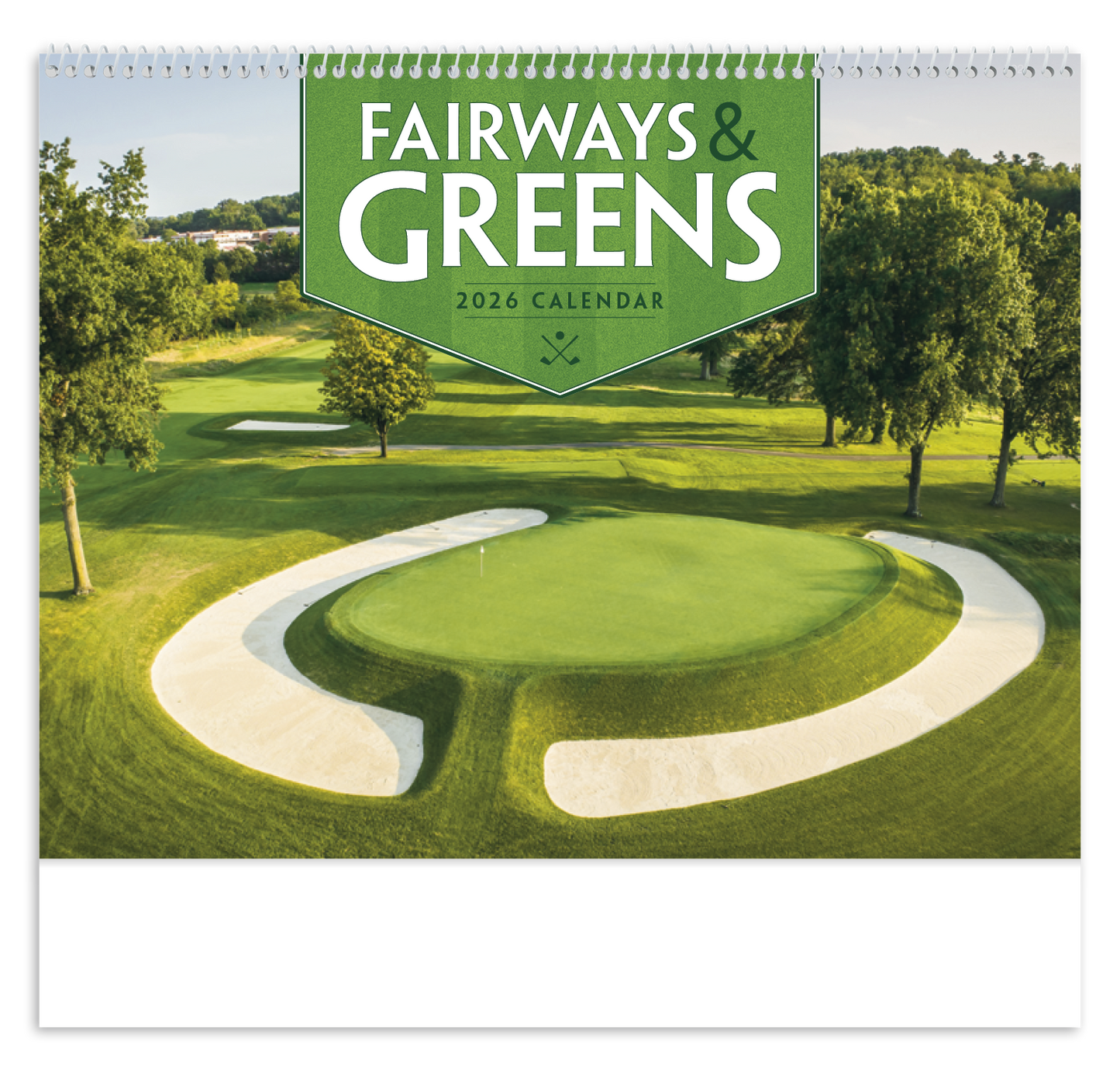 Good Value Fairways Greens Spiral Calendar-7029