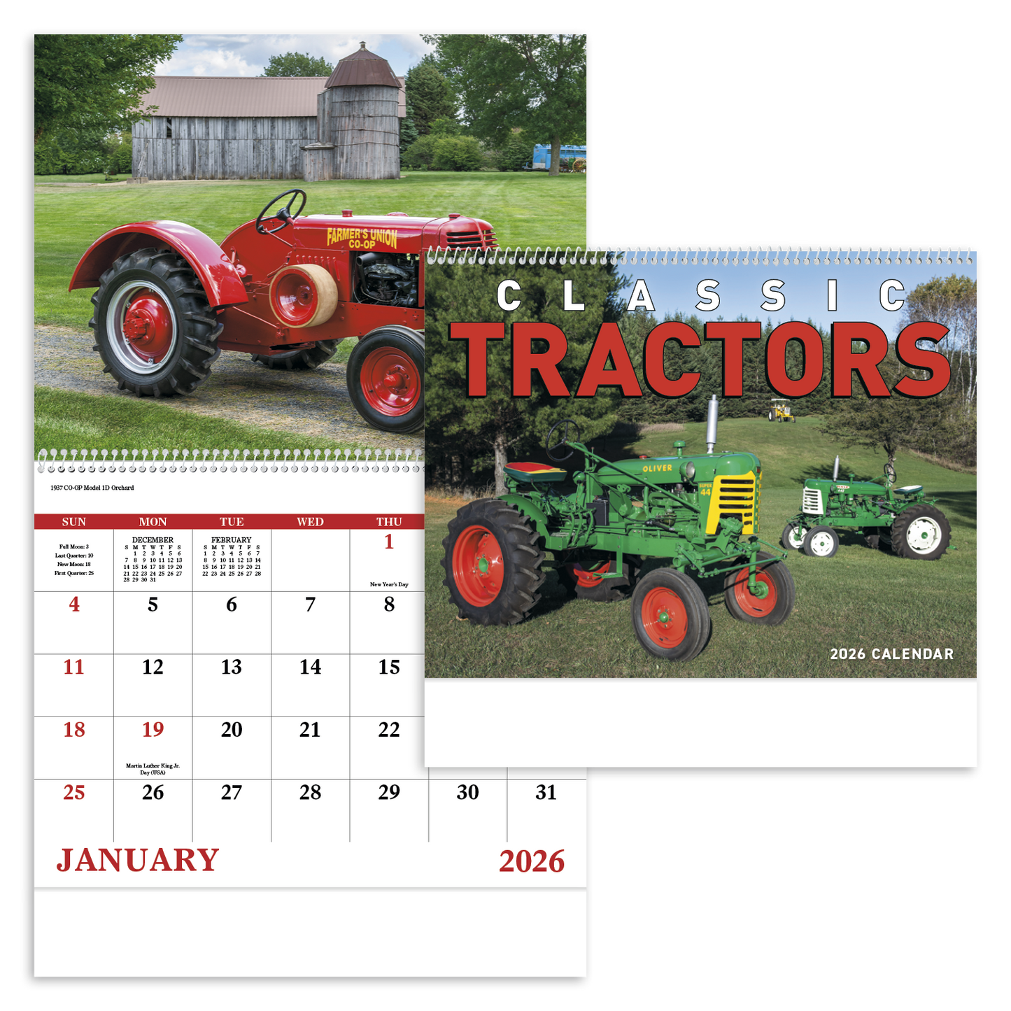 Good Value Classic Tractor Spiral Calendar-7030