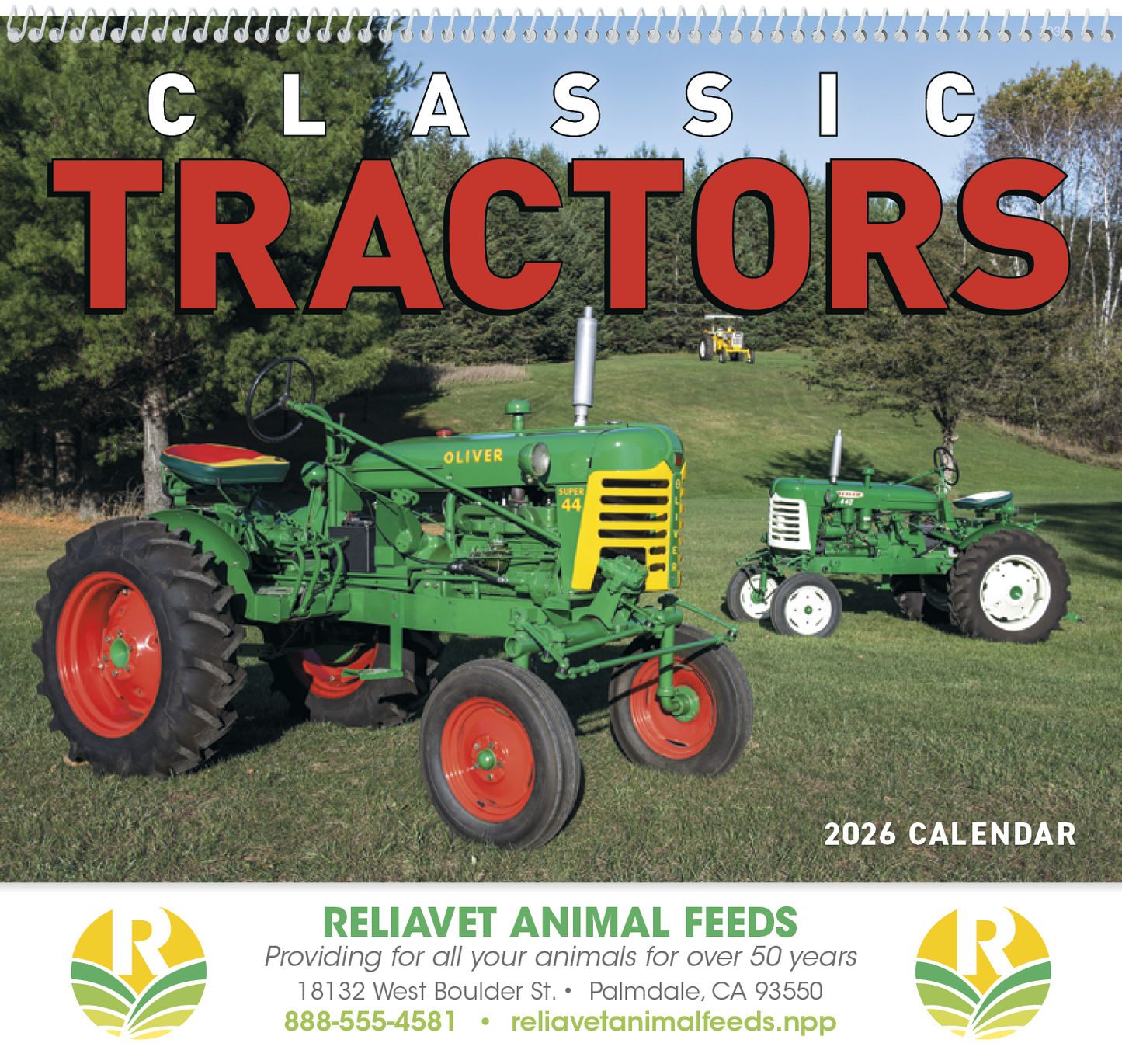 Good Value Classic Tractor Spiral Calendar-7030
