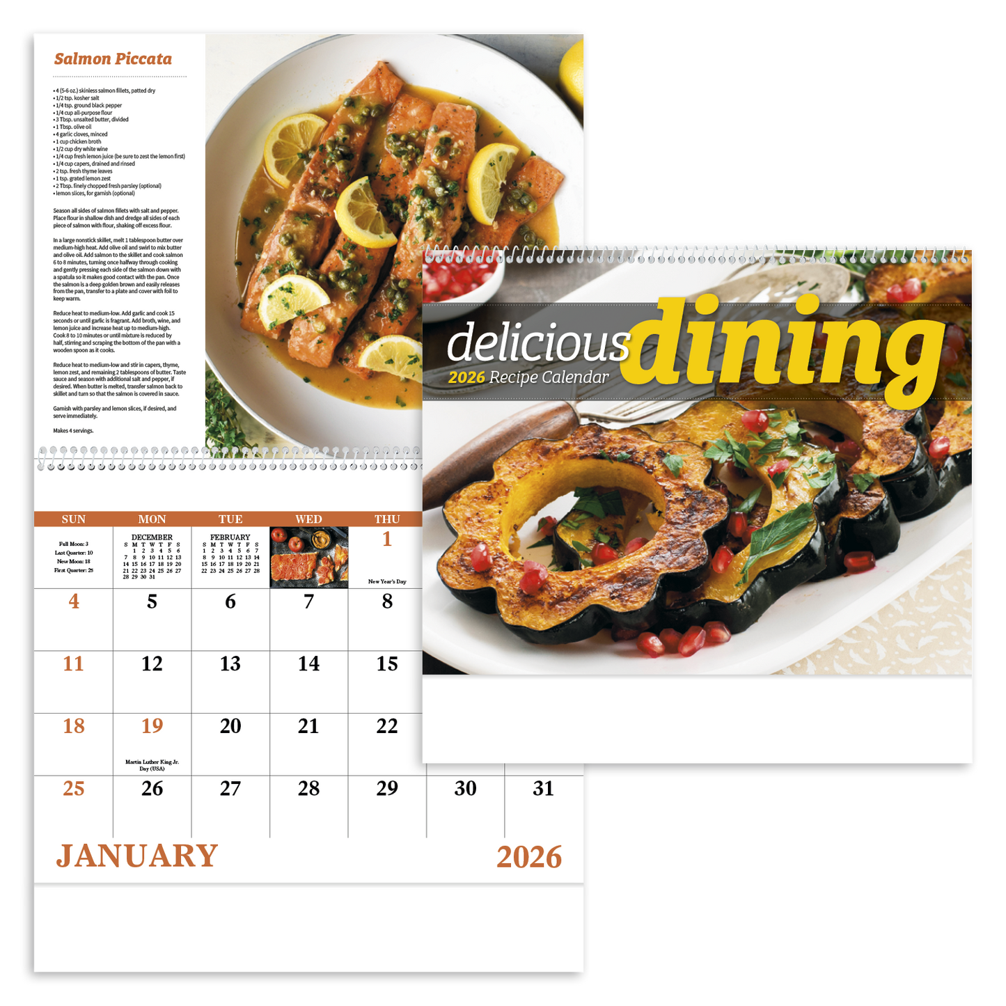 Good Value Delicious Dining Spiral Calendar-7031