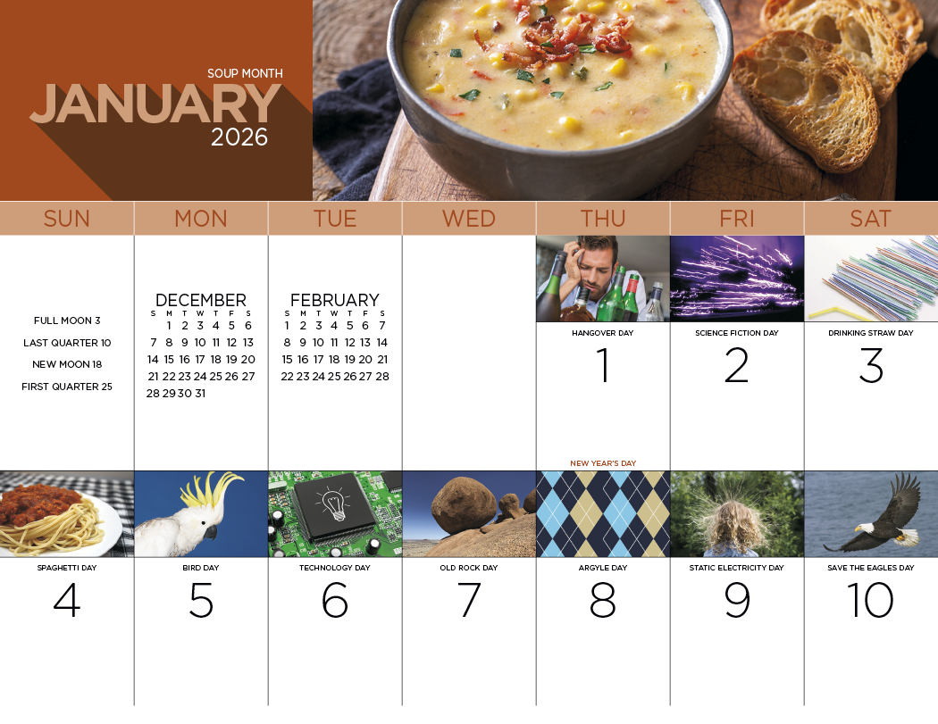 Good Value National Day Spiral Calendar-7032