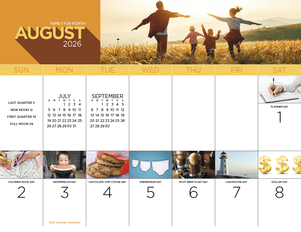 Good Value National Day Spiral Calendar-7032