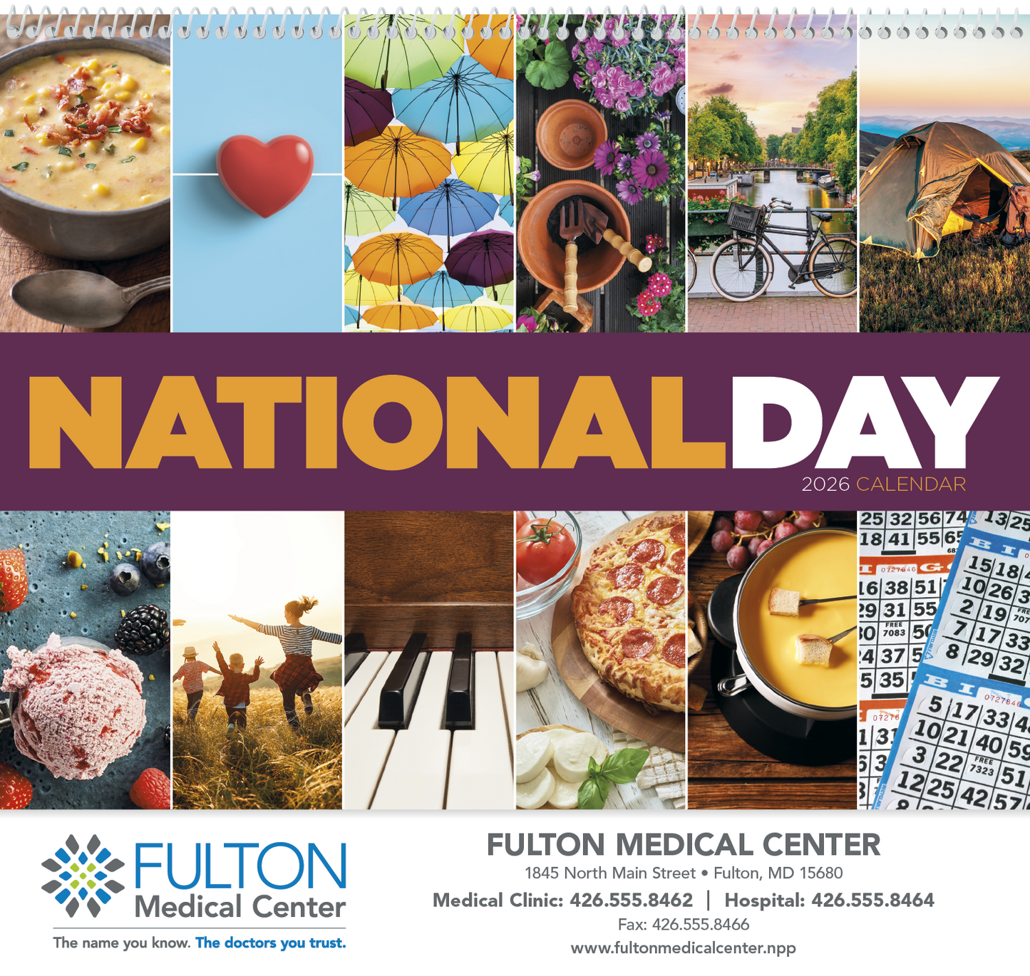 Good Value National Day Spiral Calendar-7032