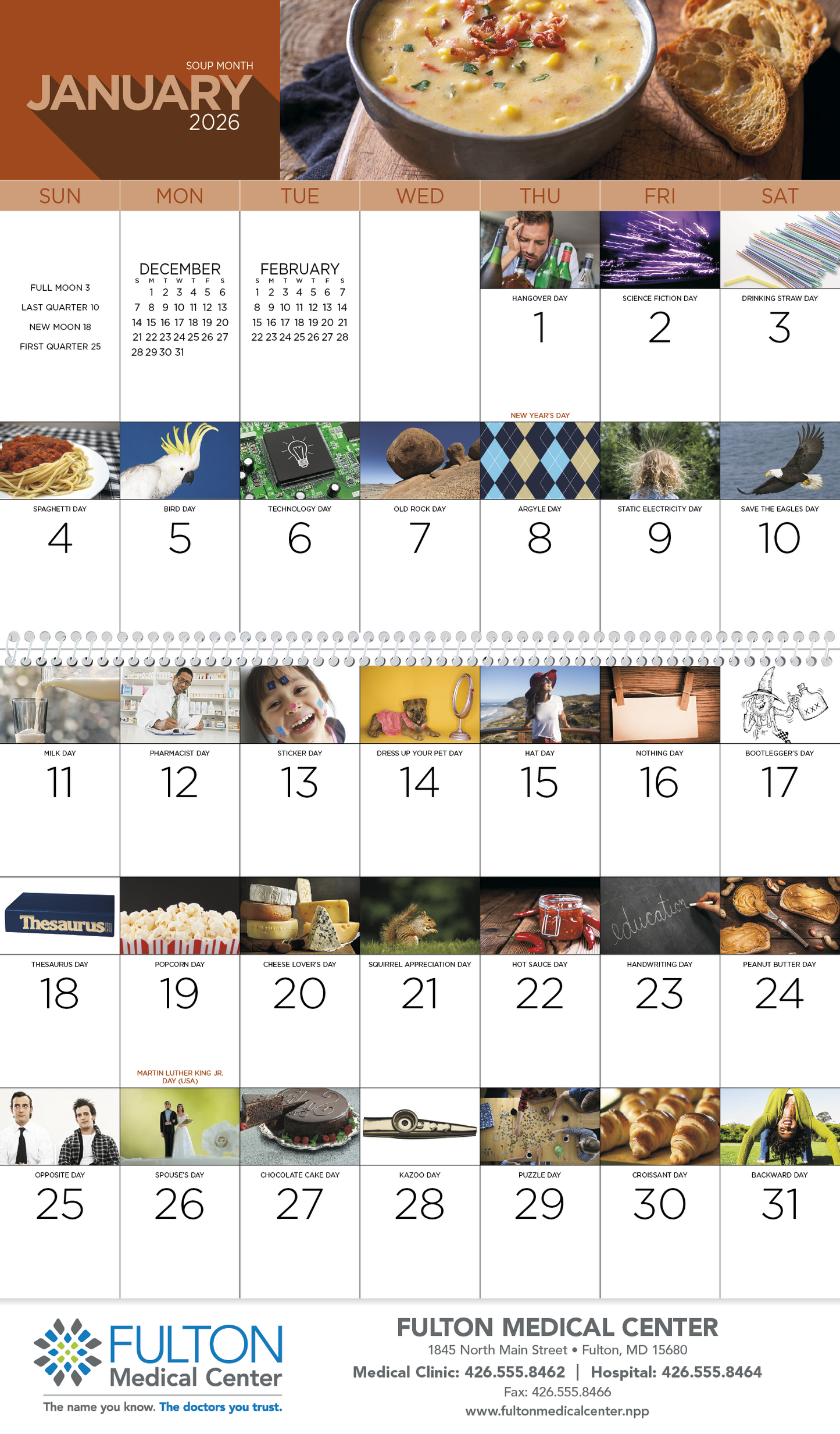 Good Value National Day Spiral Calendar-7032