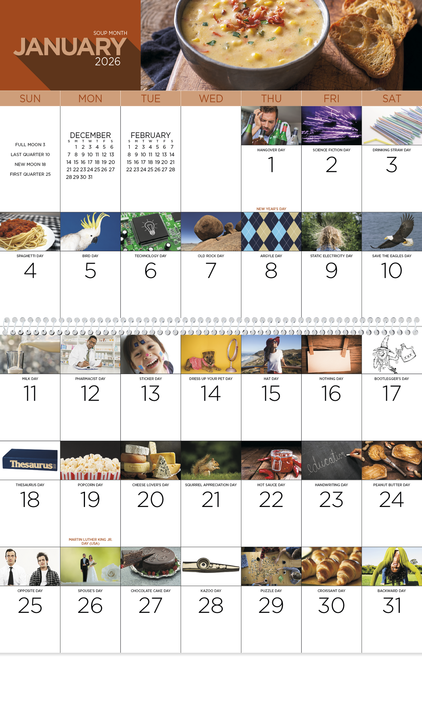 Good Value National Day Spiral Calendar-7032