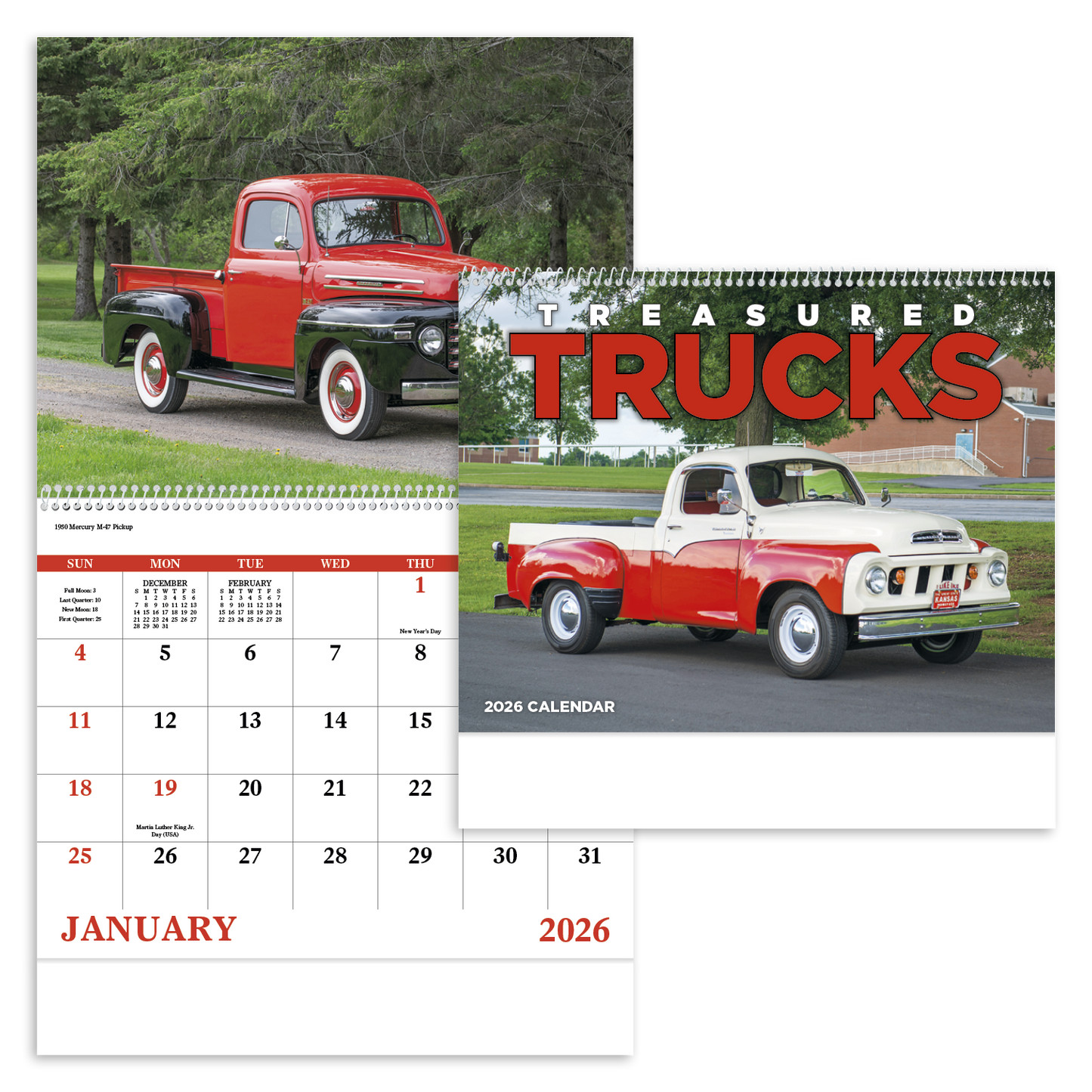 Good Value Treasured Trucks Spiral Calendar-7037