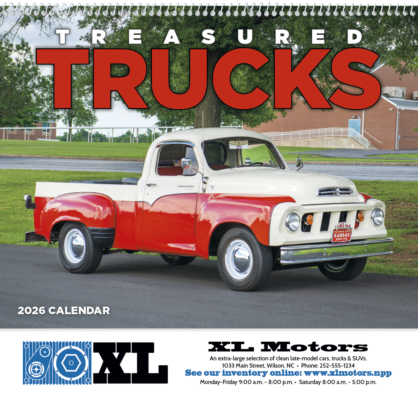 Good Value Treasured Trucks Spiral Calendar-7037