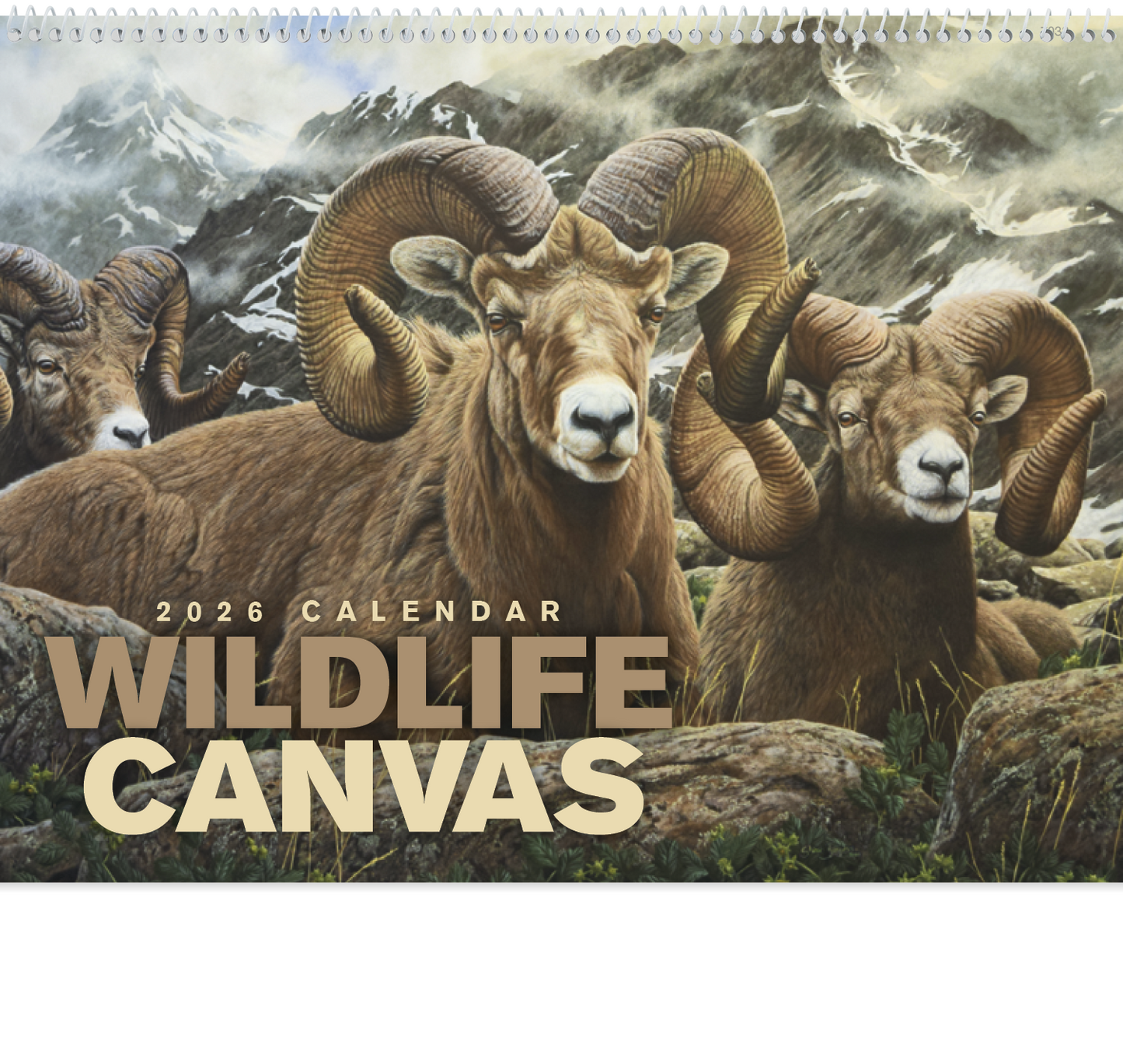 Good Value Wildlife Canvas Spiral Calendar-7038
