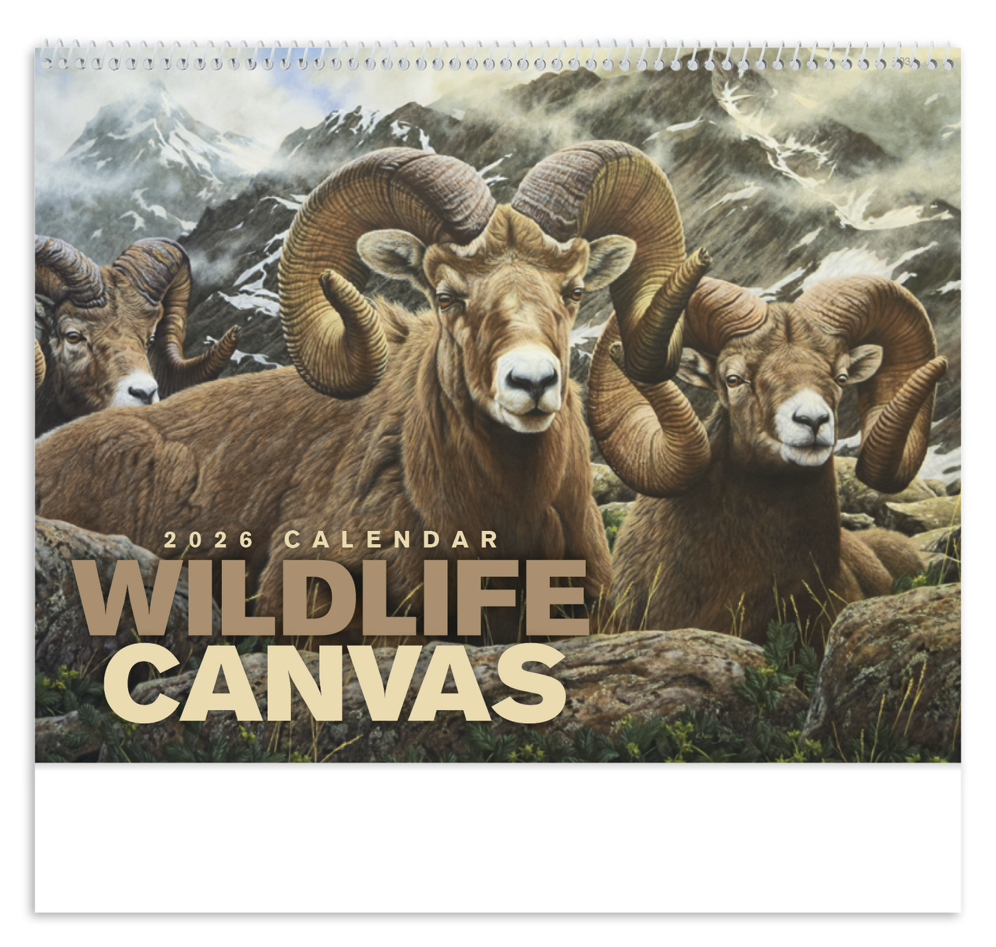 Good Value Wildlife Canvas Spiral Calendar-7038