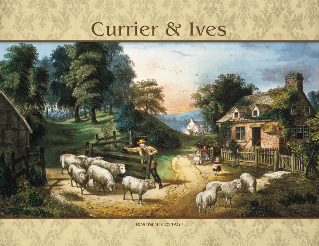 Good Value Currier Ives Spiral Calendar-7041
