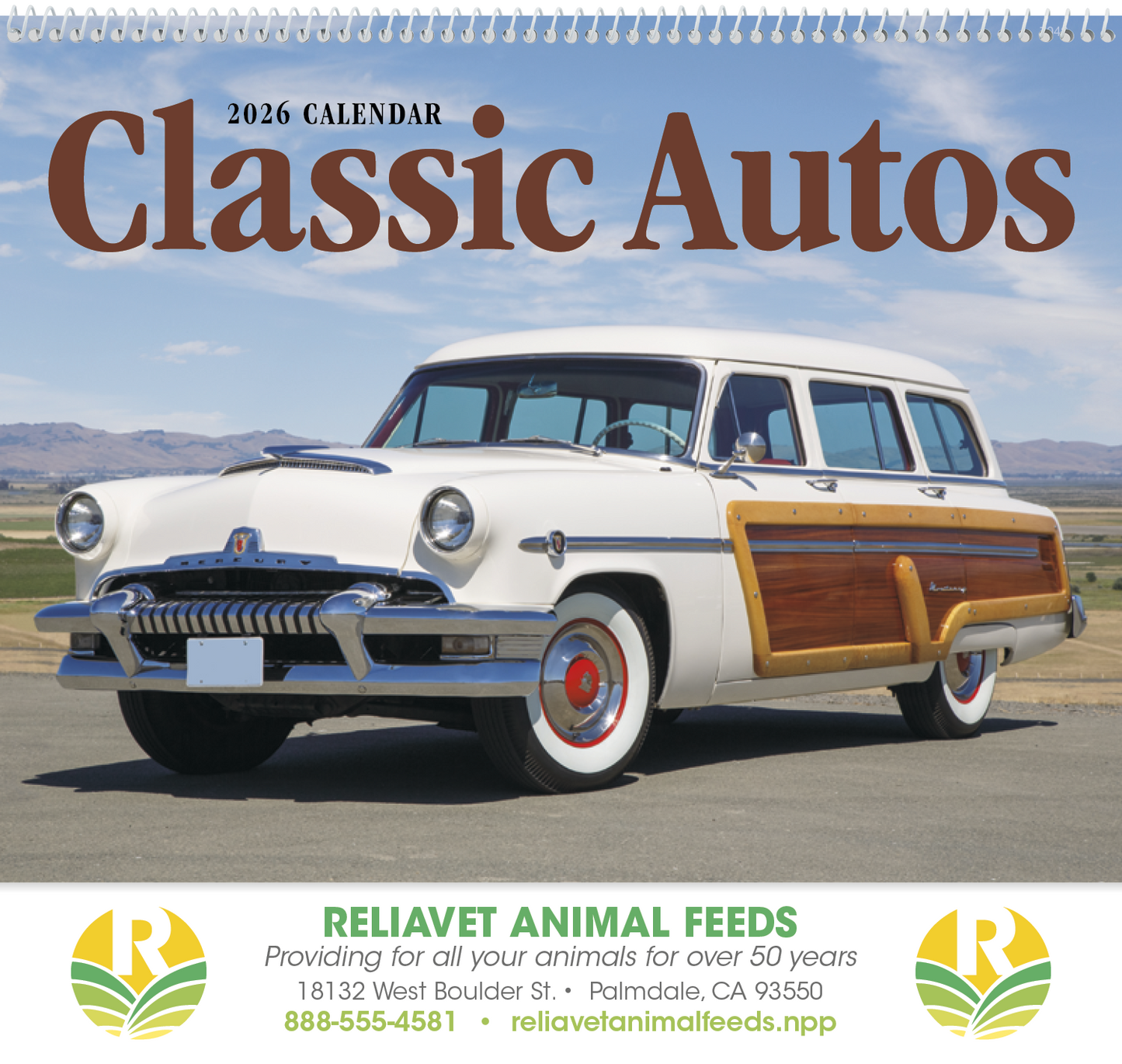 Good Value Classic Autos Spiral Calendar-7042