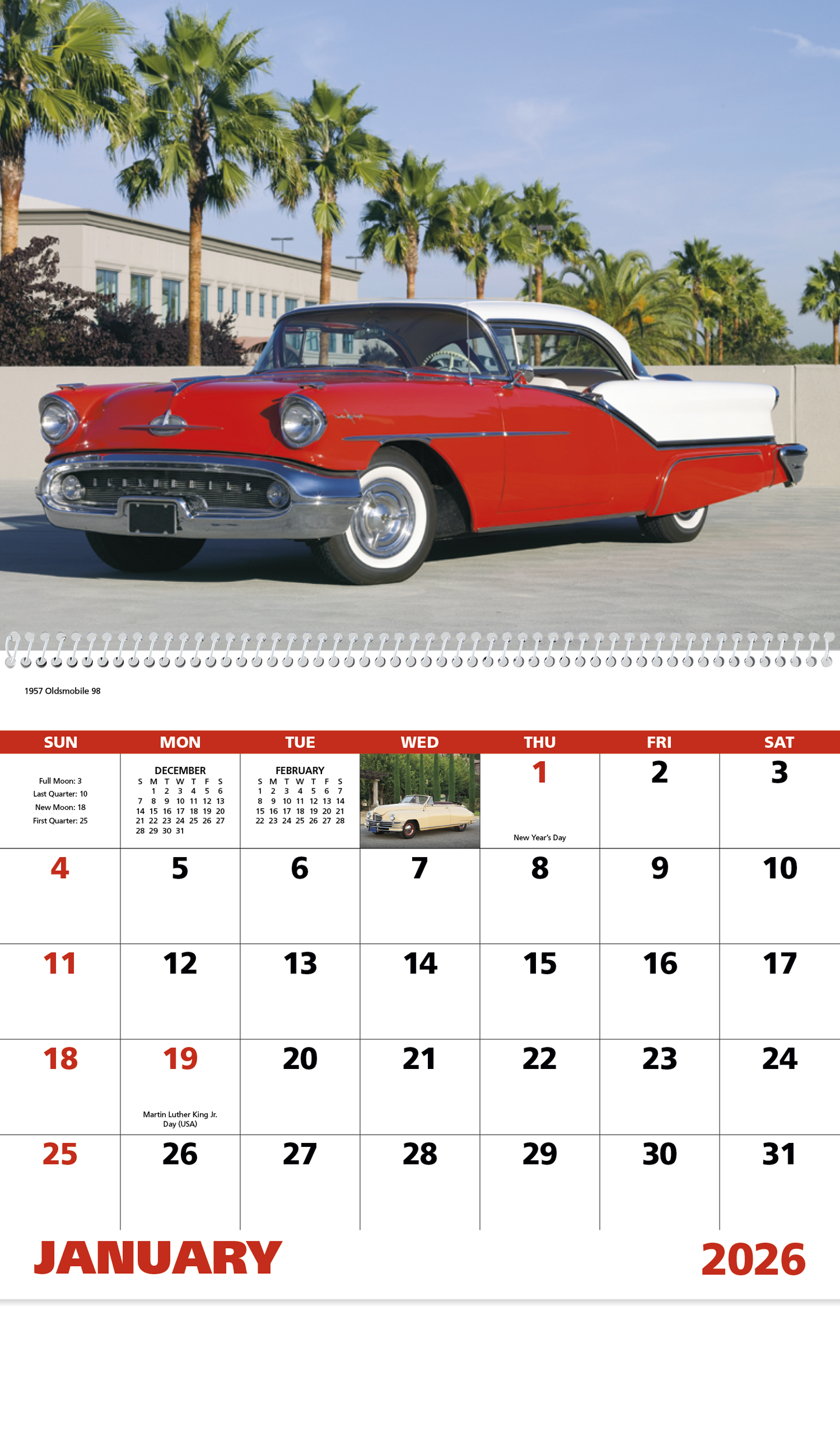 Good Value Classic Autos Spiral Calendar-7042