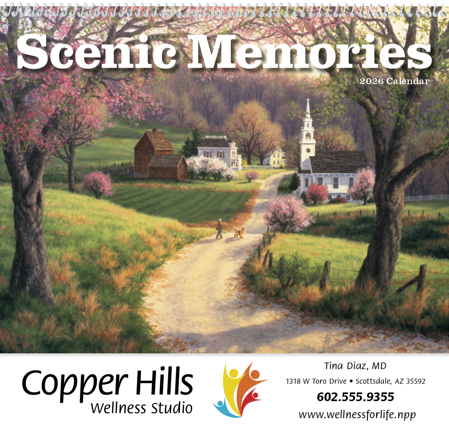 Good Value Scenic Memories Spiral Calendar-7046