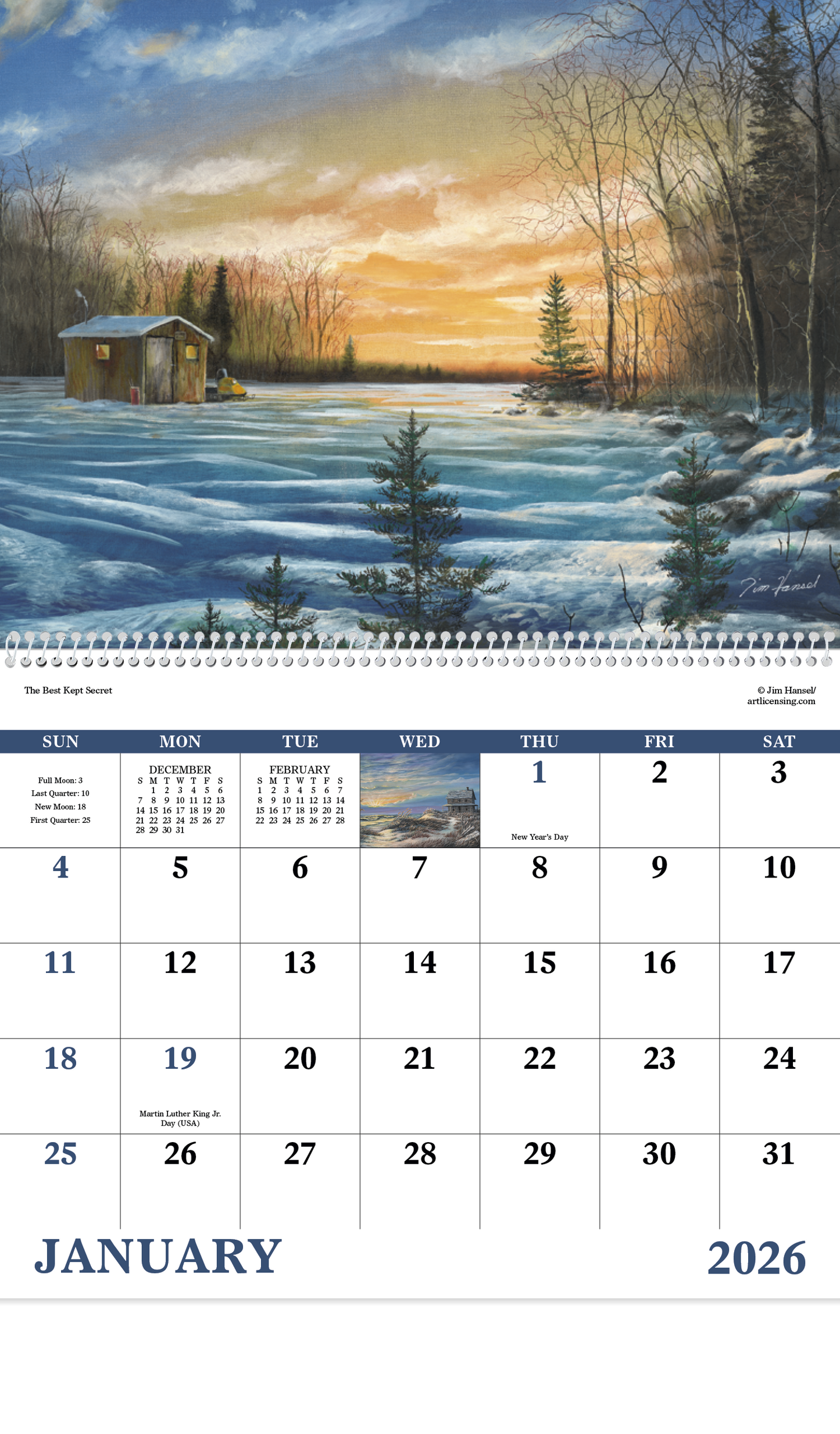 Good Value Scenic Memories Spiral Calendar-7046