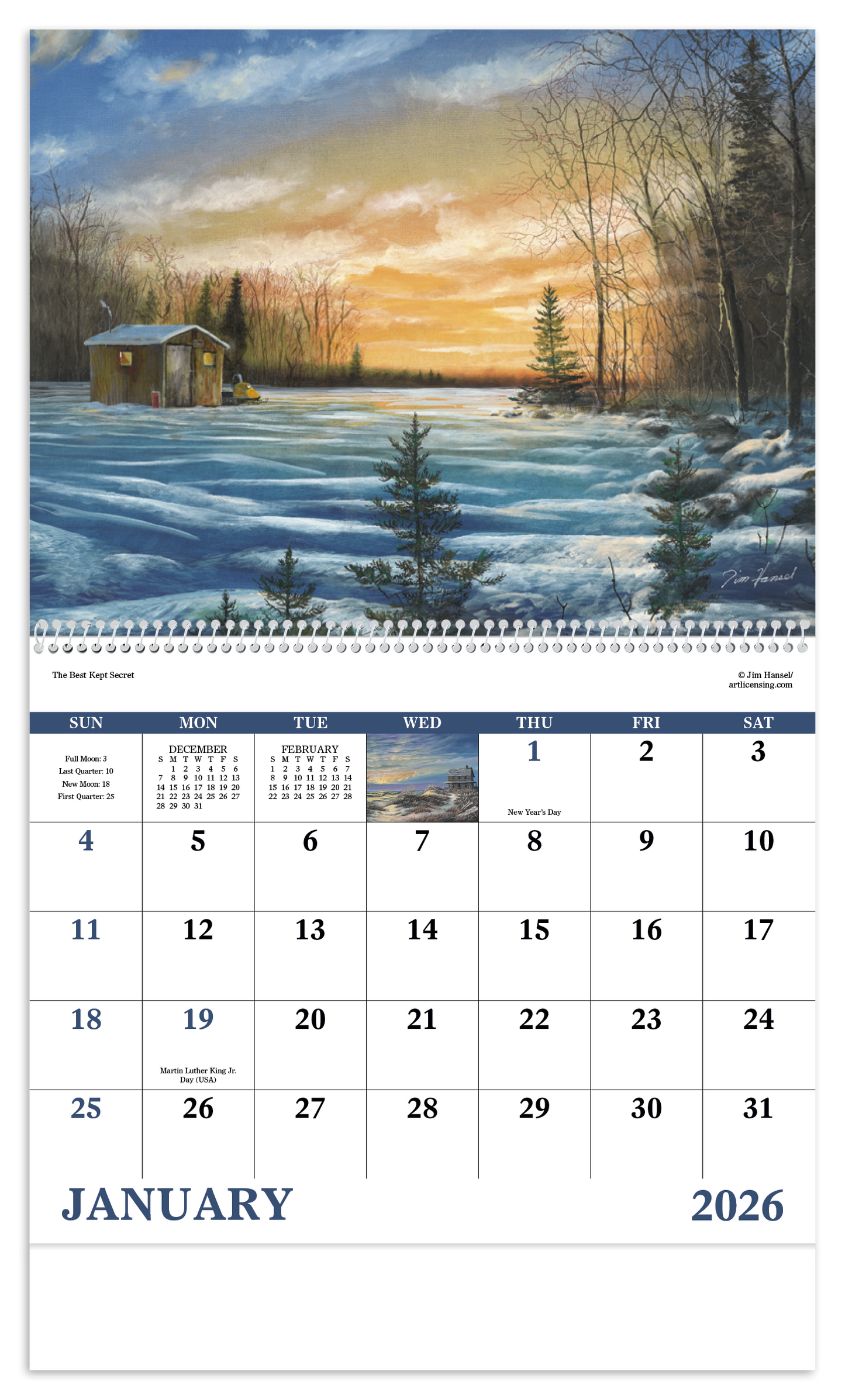 Good Value Scenic Memories Spiral Calendar-7046