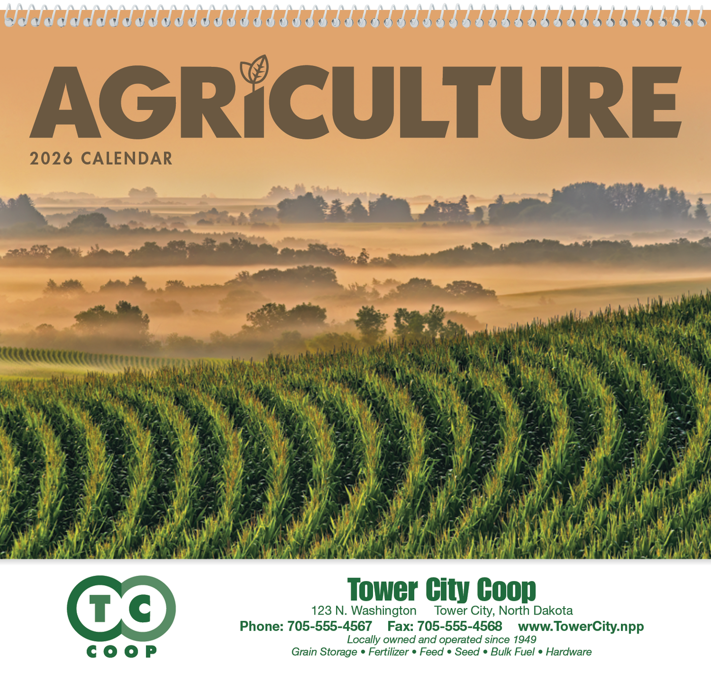 Good Value Agriculture Spiral Calendar-7047