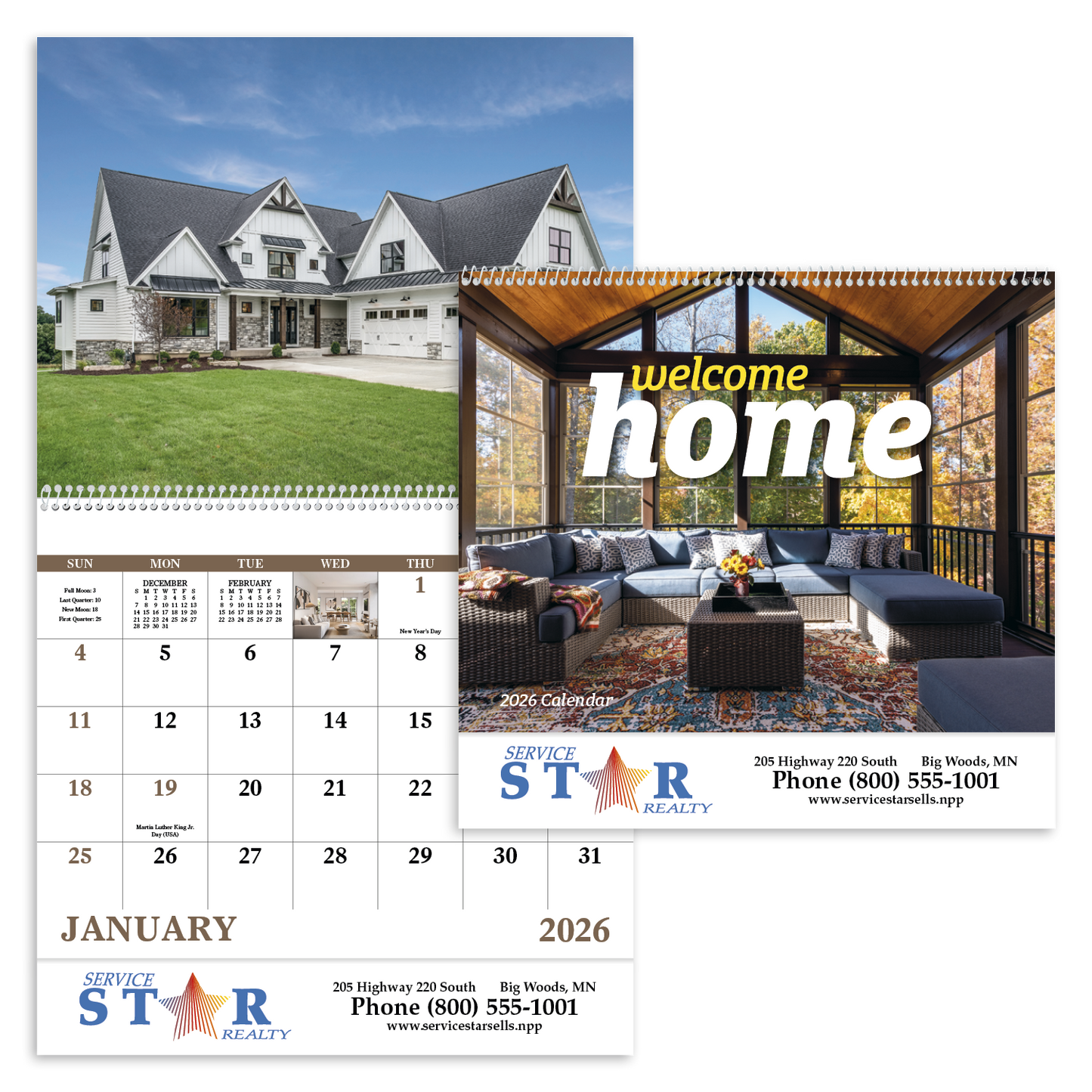 Good Value Welcome Home Spiral Calendar-7049