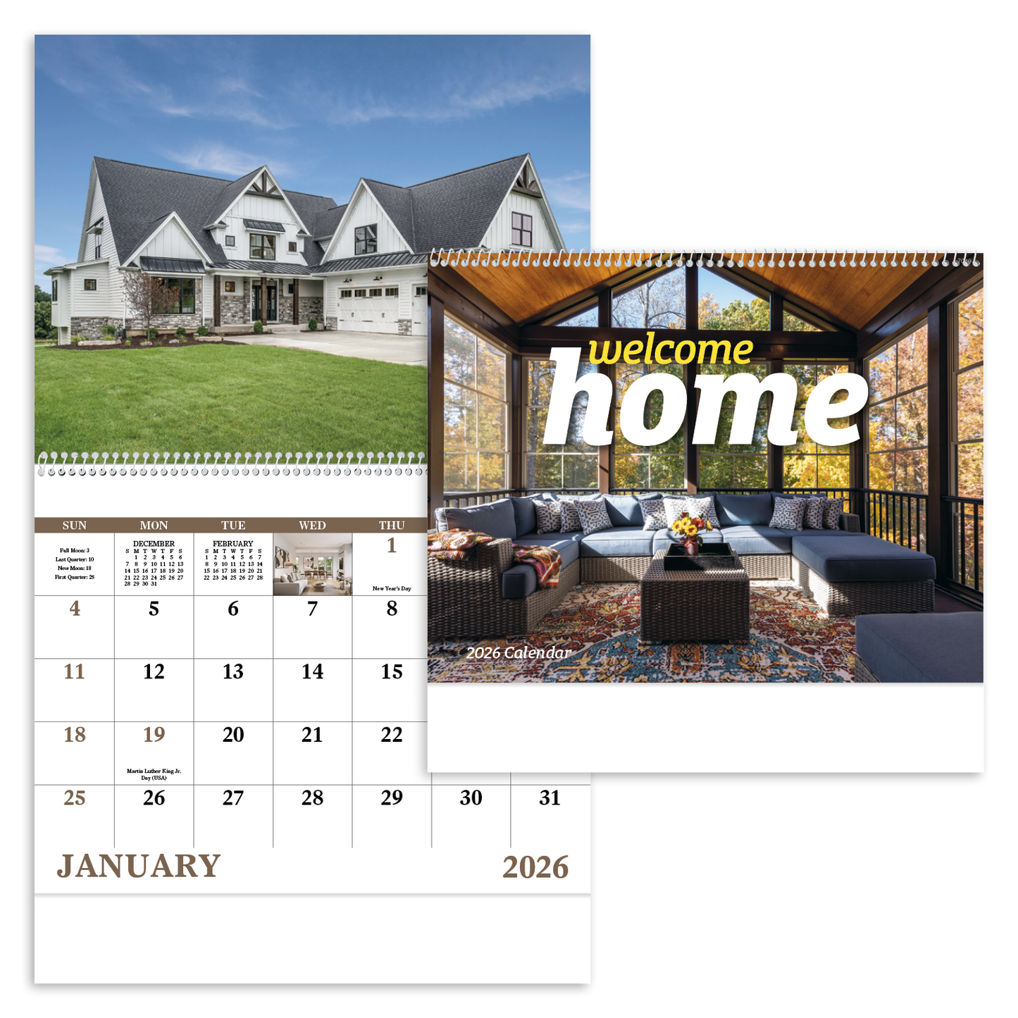 Good Value Welcome Home Spiral Calendar-7049